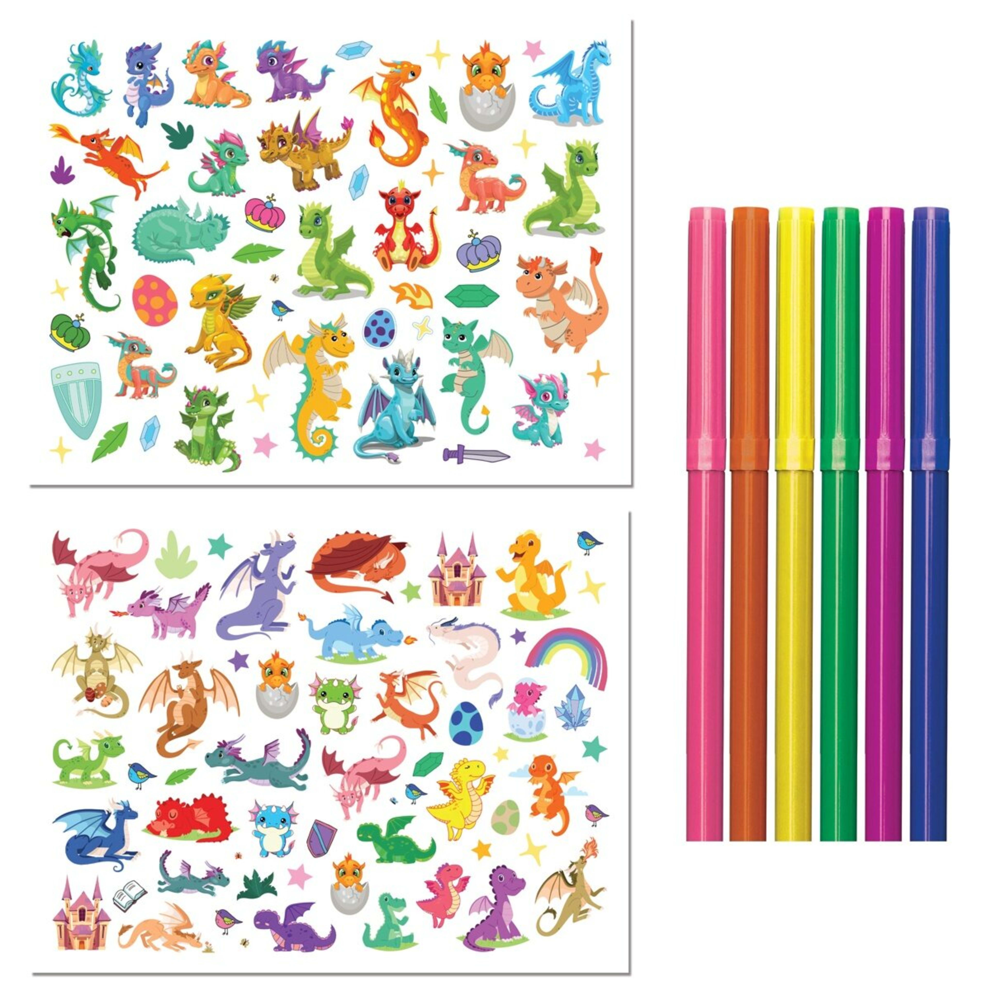 2 Kaleidoscope Colouring: Dragon Kingdom Colour and Activity Set with Lap Desk - Book, 2 of 6