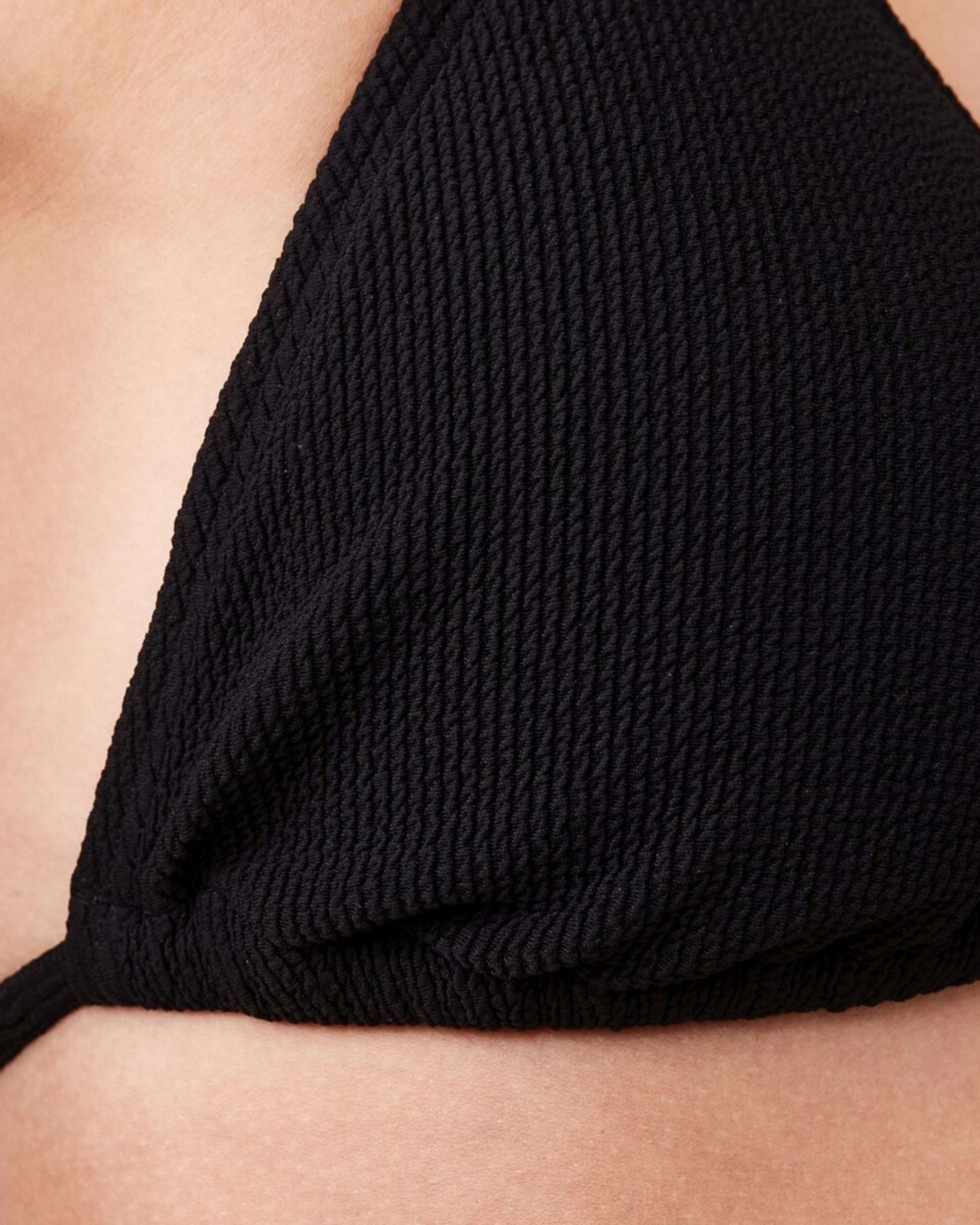 7 Slider Triangle Crinkle Top BLACK, 7 of 8