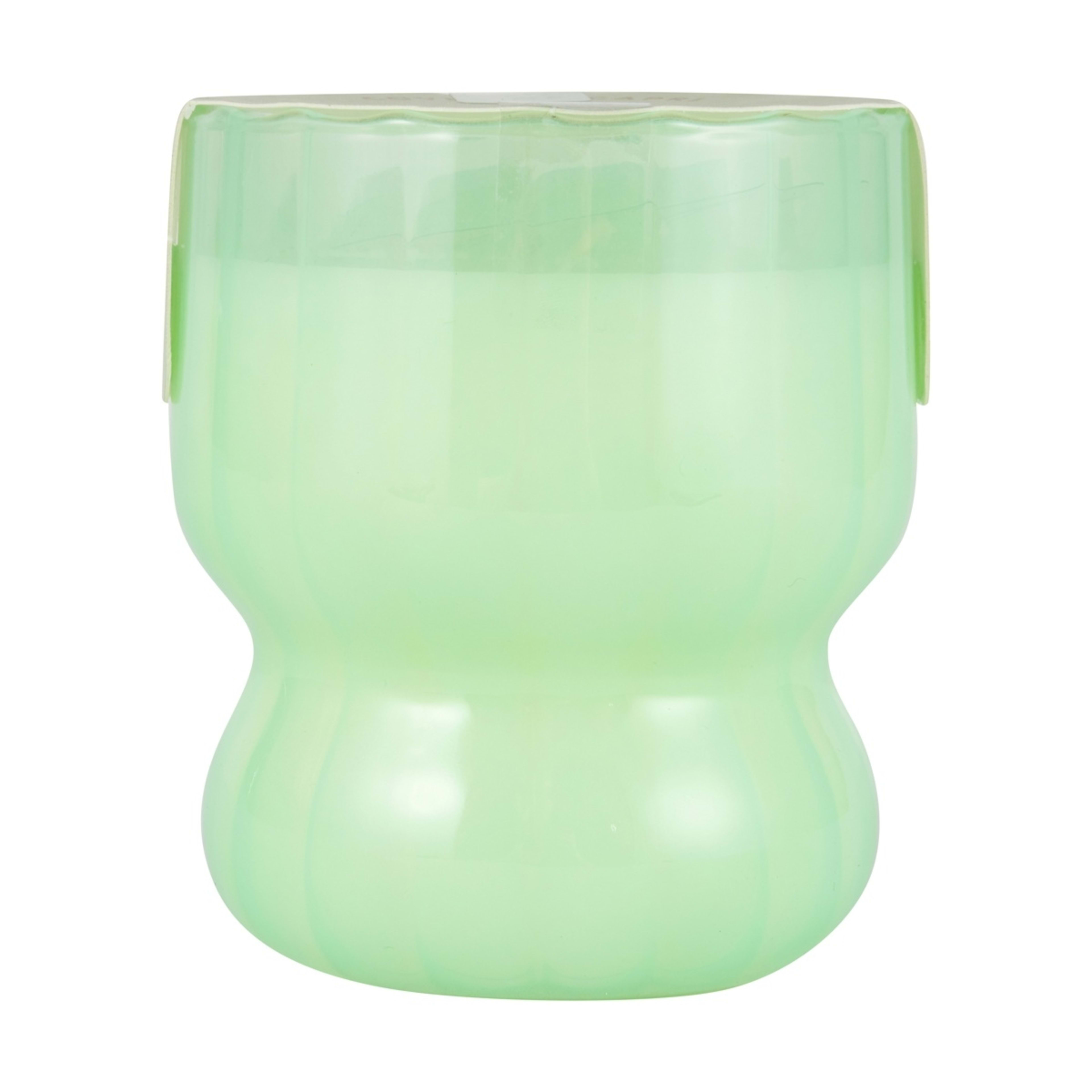 7 Coves of Capri Swirl Glass Candle - Green, 7 of 9