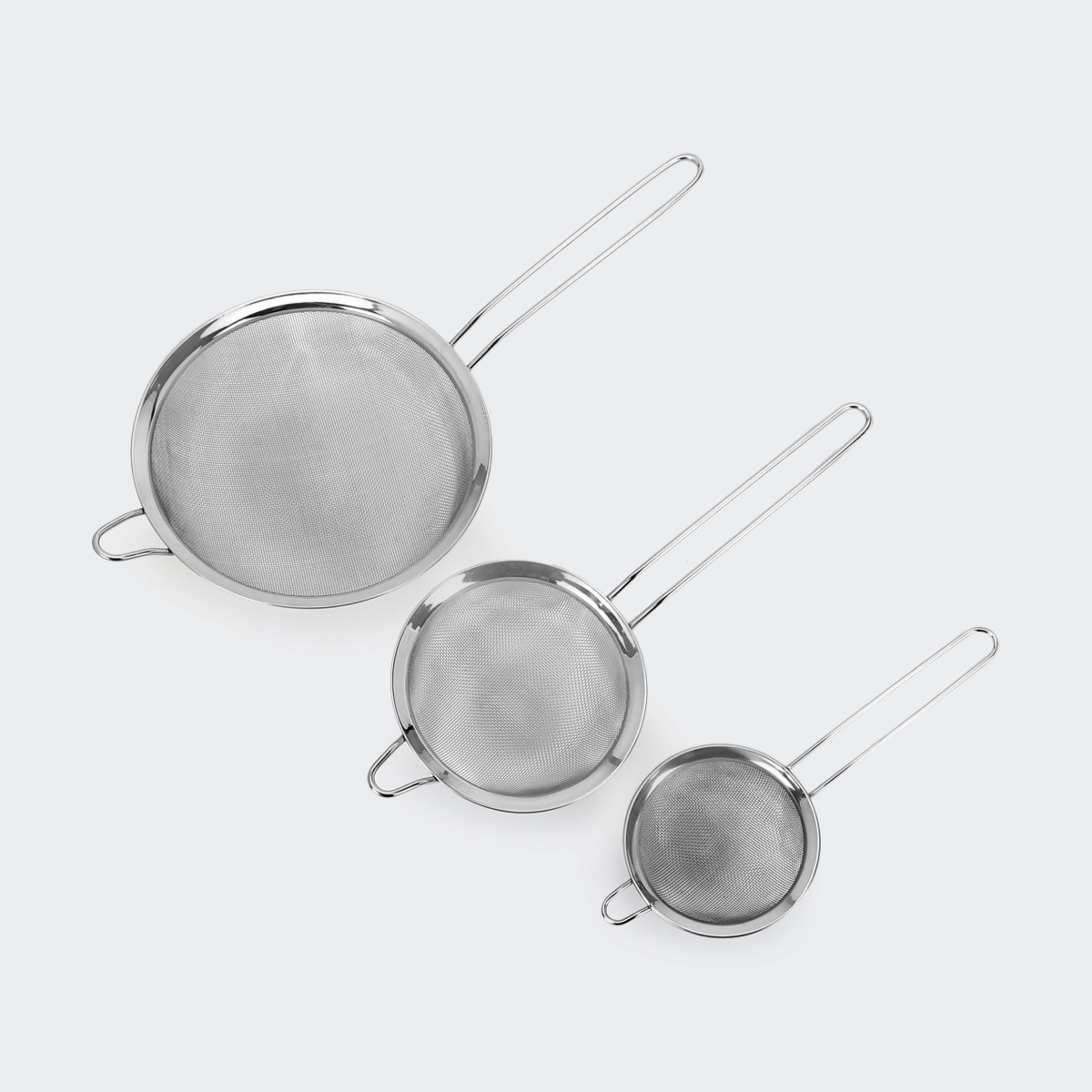 3 Metal Strainers Kmart