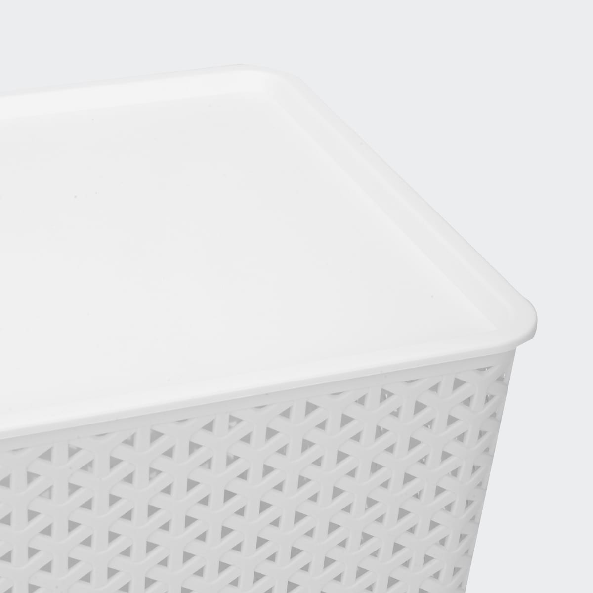 Storage Container with Lid Large, White Kmart