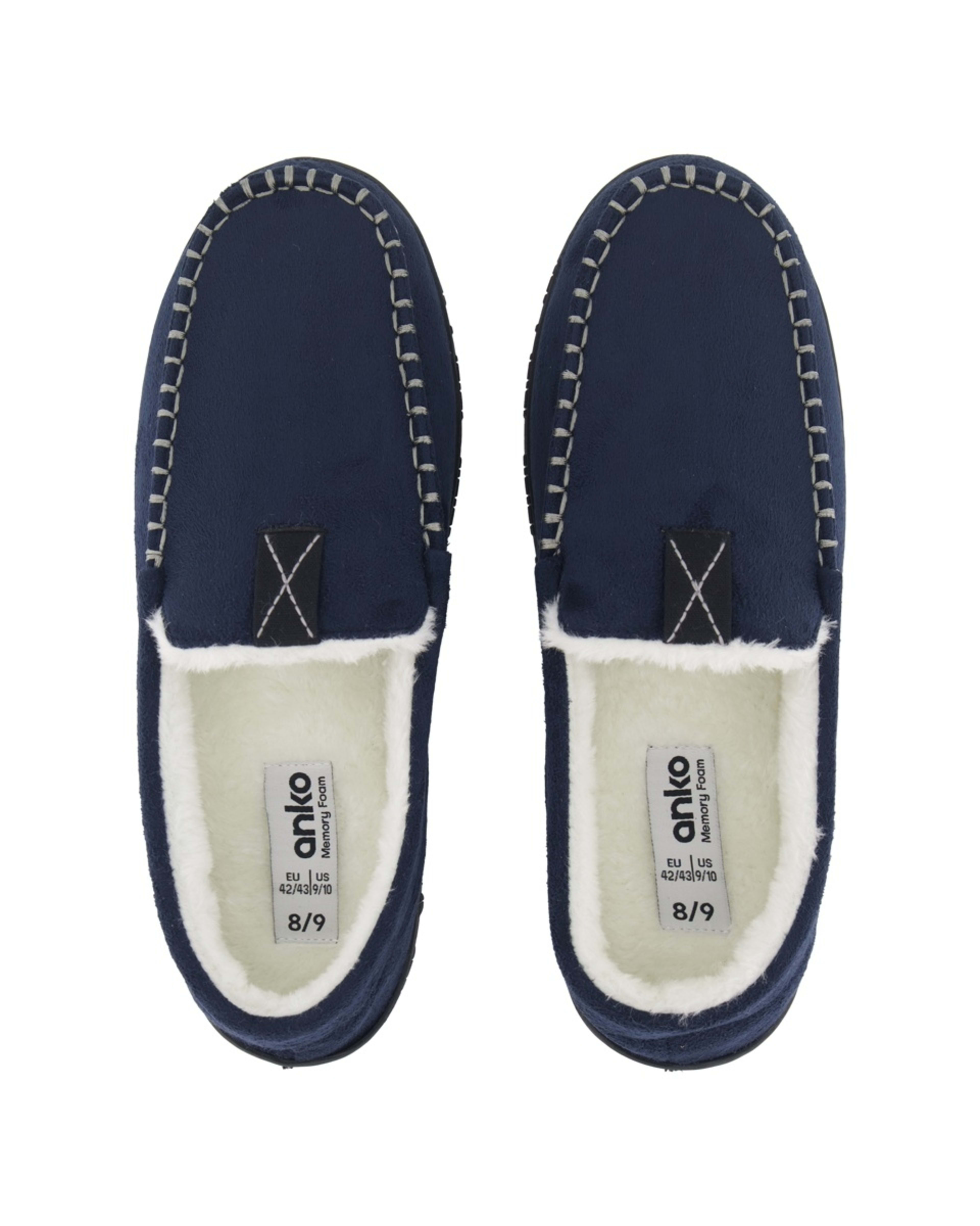 2 Hardsole Loafer Slippers Navy, 2 of 5