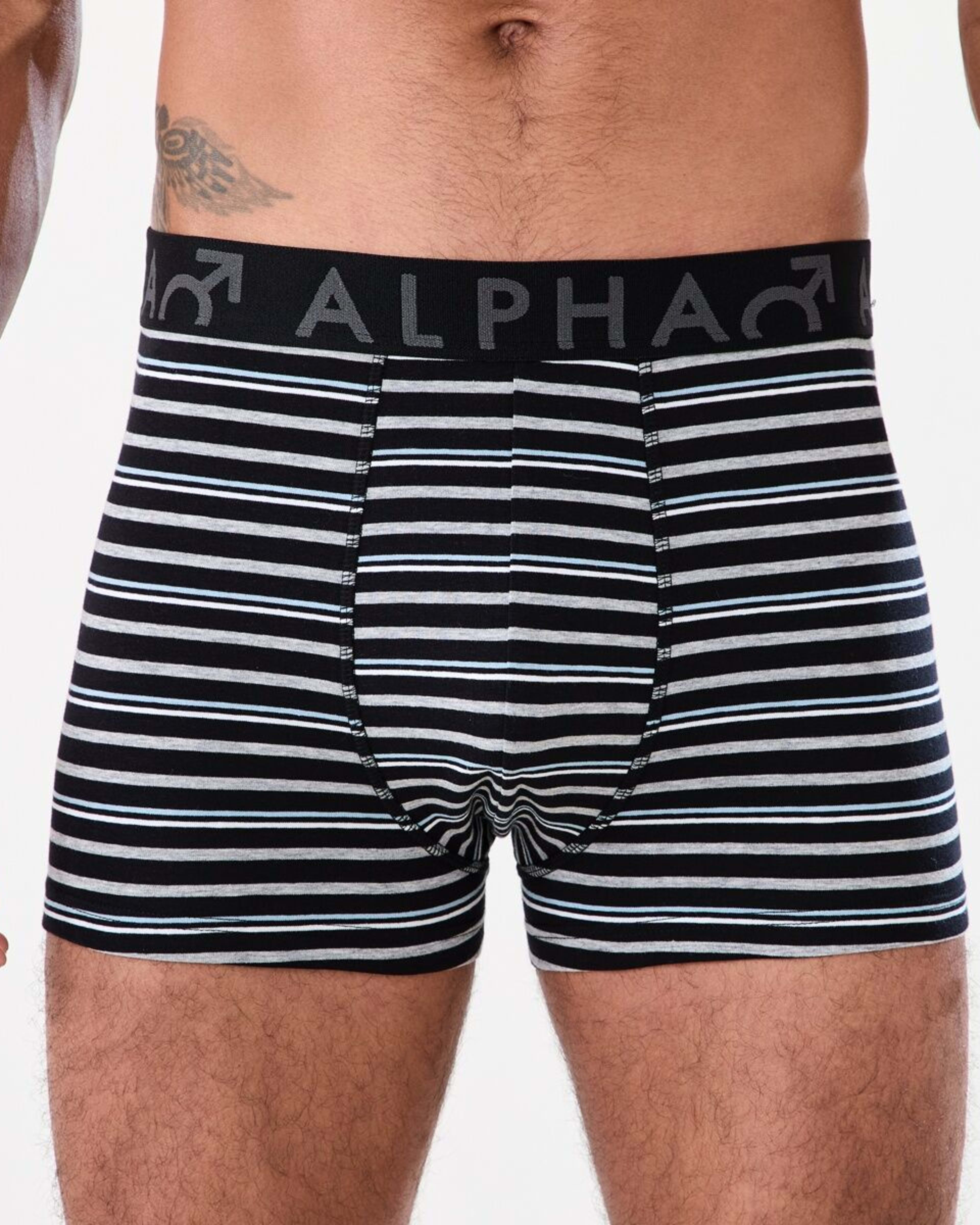 2 3 Pack Stripe Plain Trunks SLADE STRIPE, 2 of 7