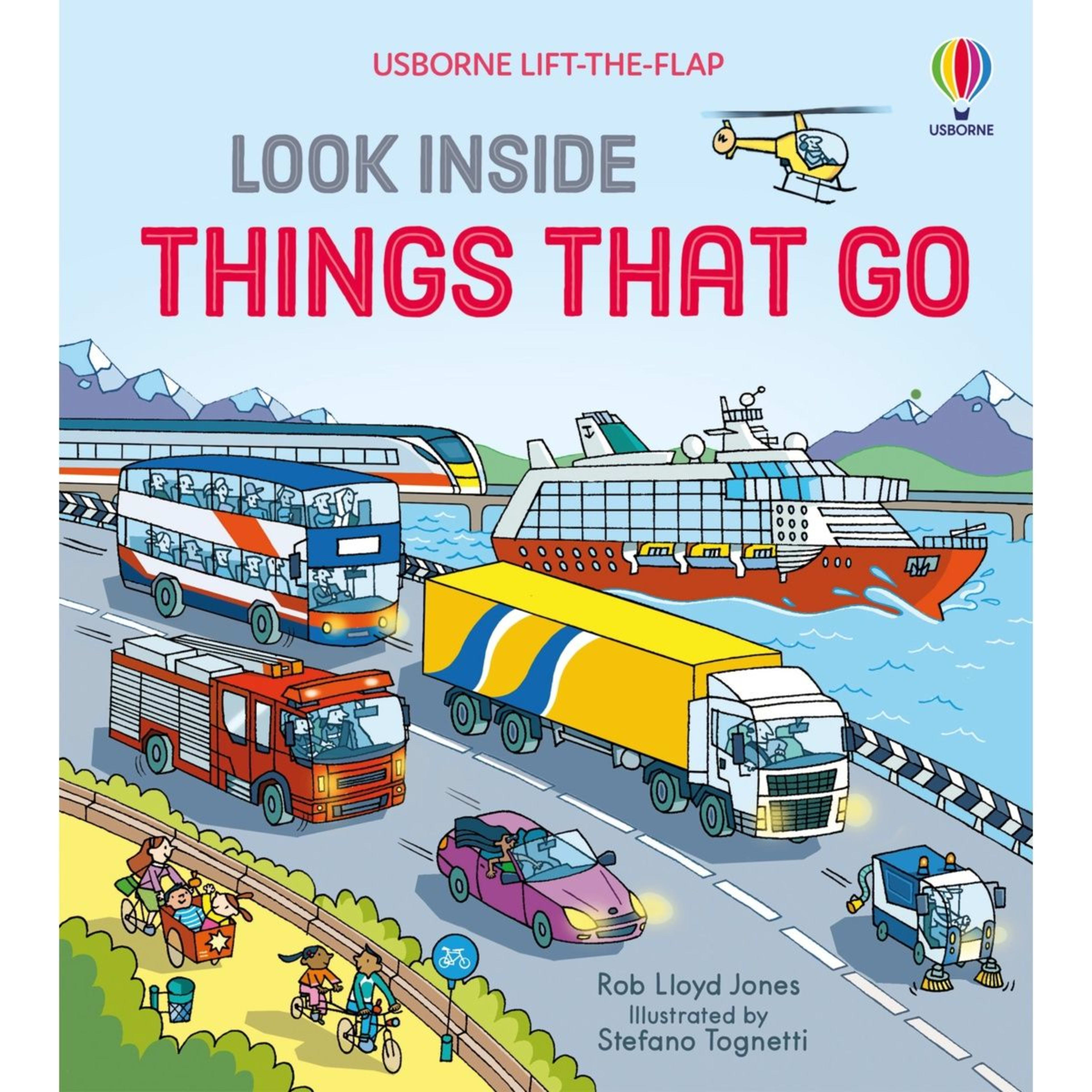 1 Usborne Lift-The-Flap: Look Inside Things That Go by Rob Lloyd Jones - Book