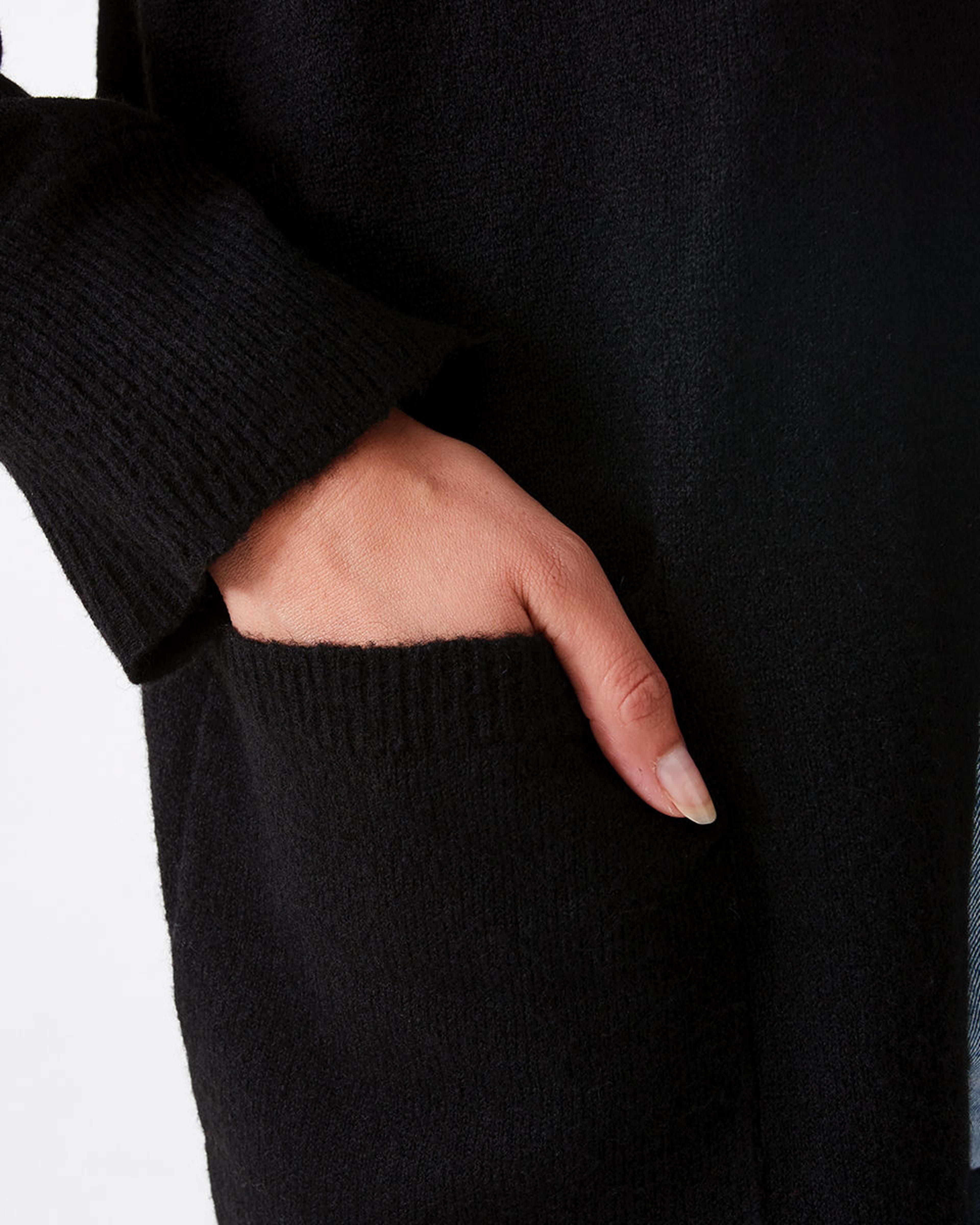 6 Balloon Sleeve Cardigan Black, 6 of 6