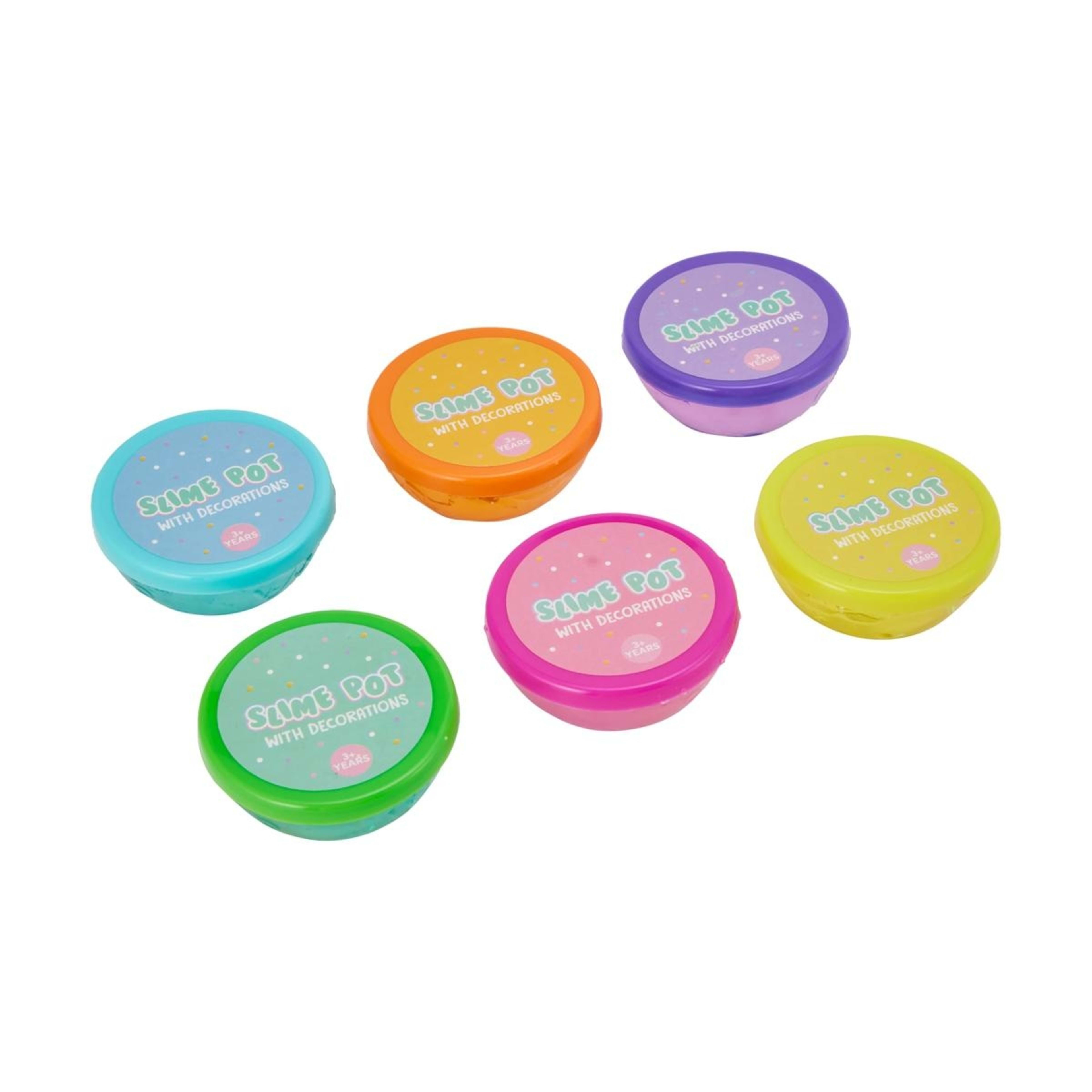 4 6 Pack Slime Pots with Decorations, 4 of 9