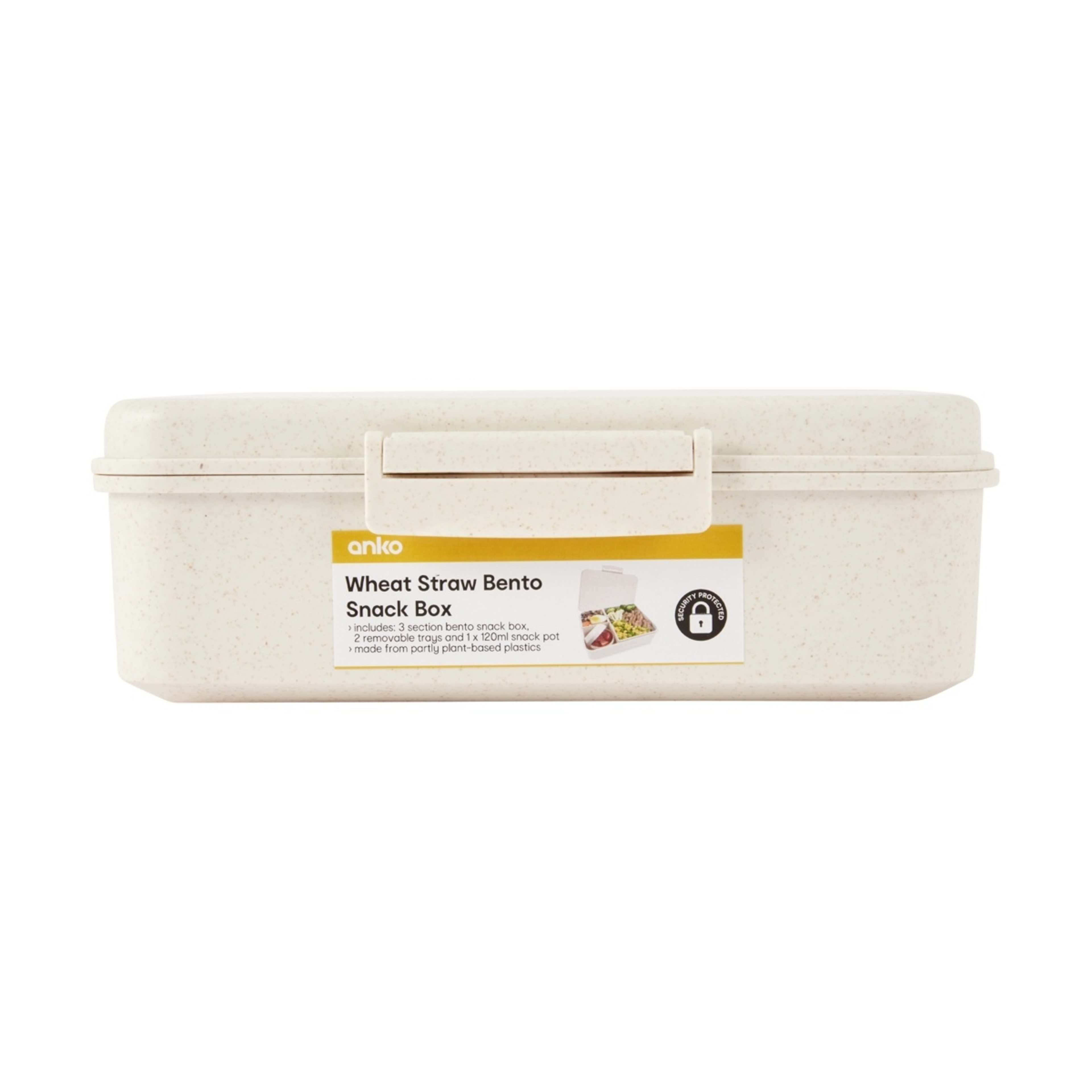 4 Wheat Straw Bento Snack Box - Oatmeal, 4 of 5
