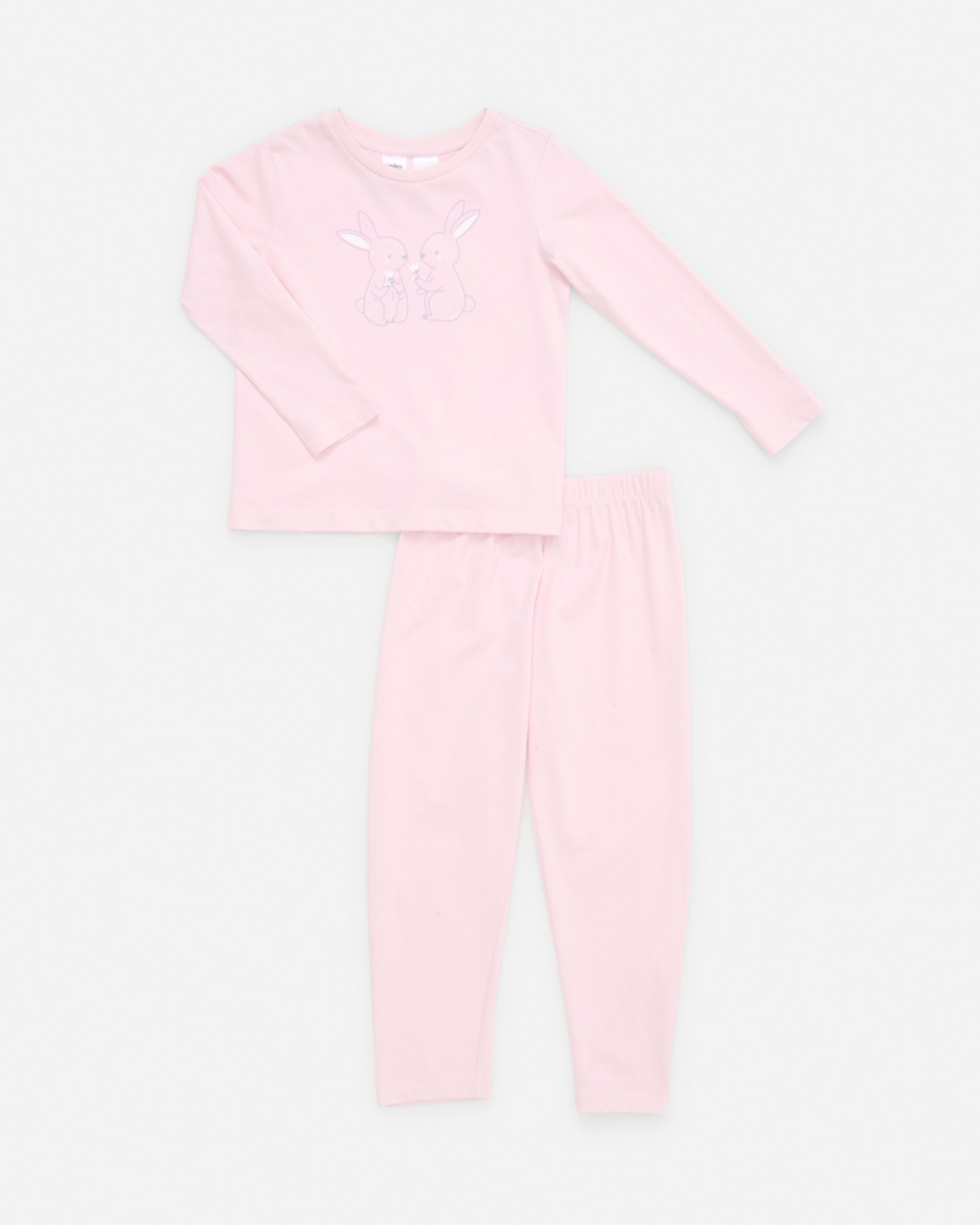 5 Knit Pyjama Set Pnk Bunny, 5 of 8