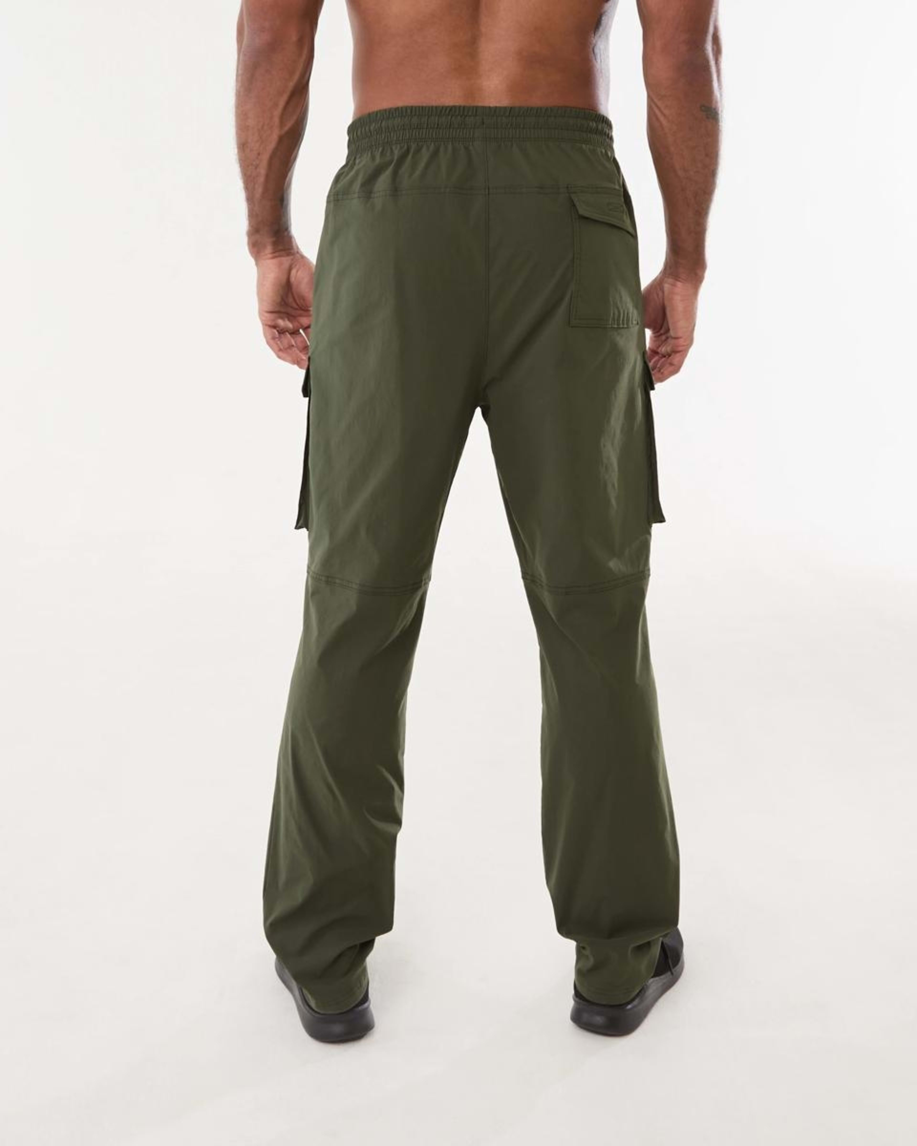 3 Active Mens Woven Cargo Pants DEEPEST GREEN, 3 of 6
