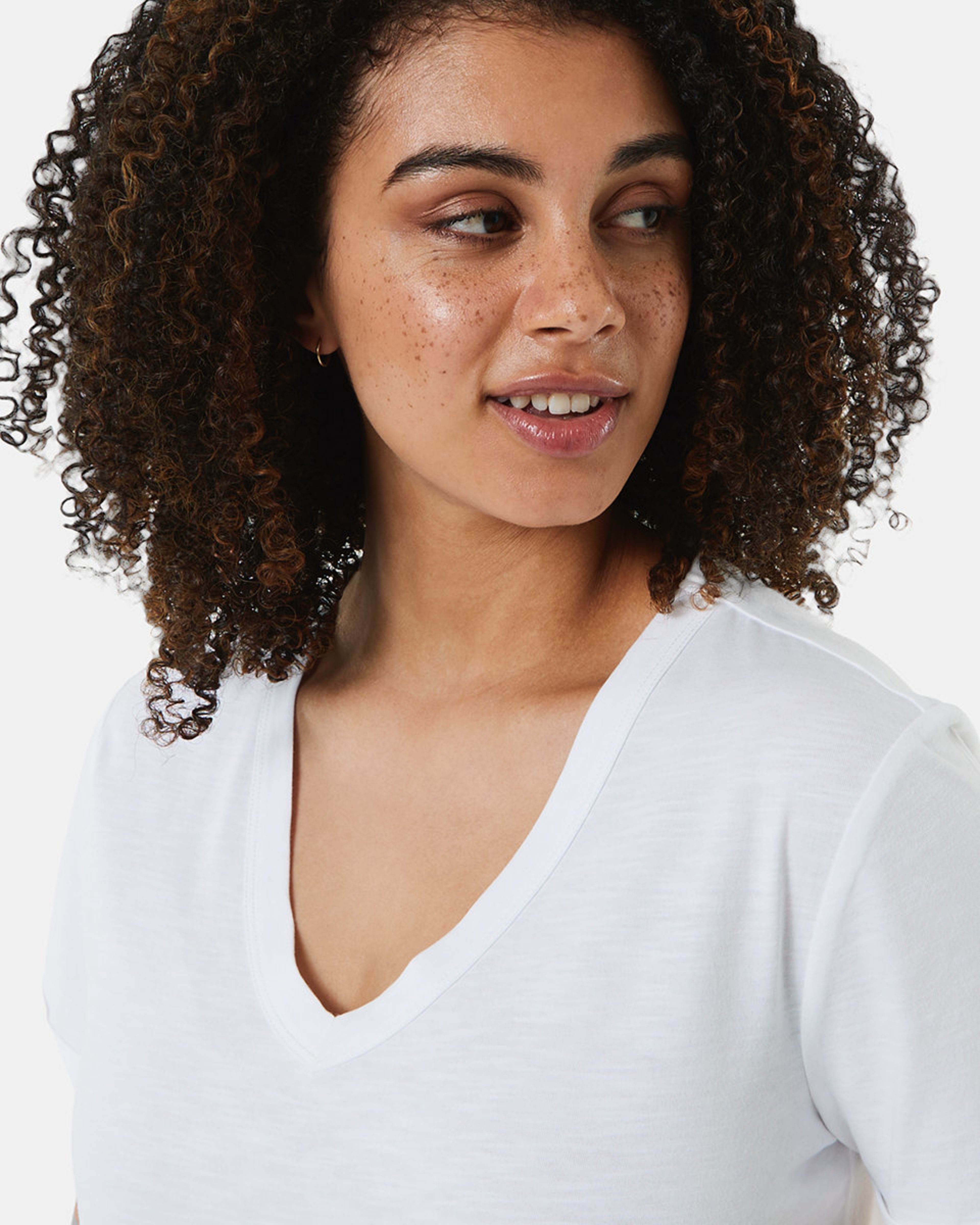 Short Sleeve Slub Vneck Tshirt Kmart NZ