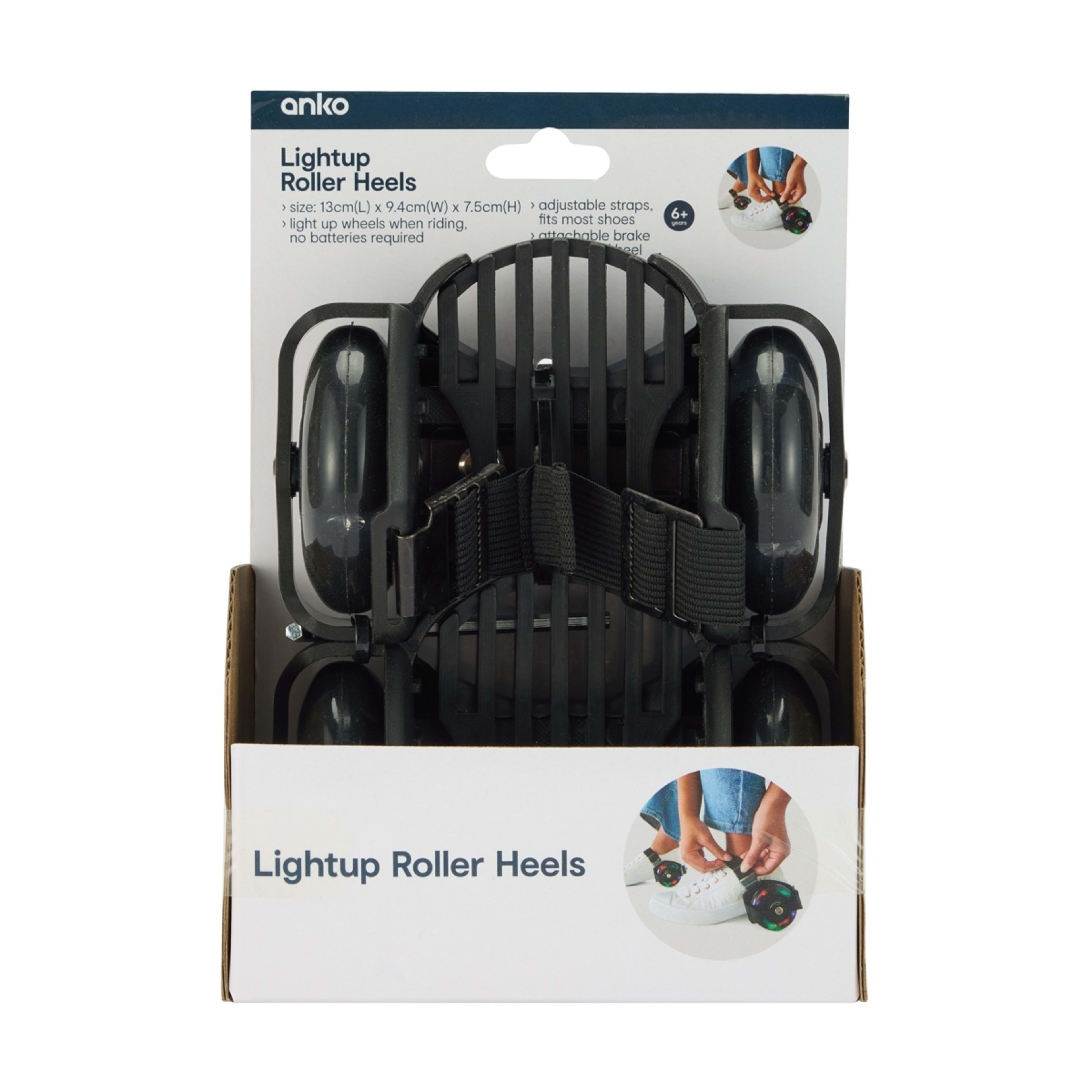 9 Lightup Roller Heels - Black, 9 of 9