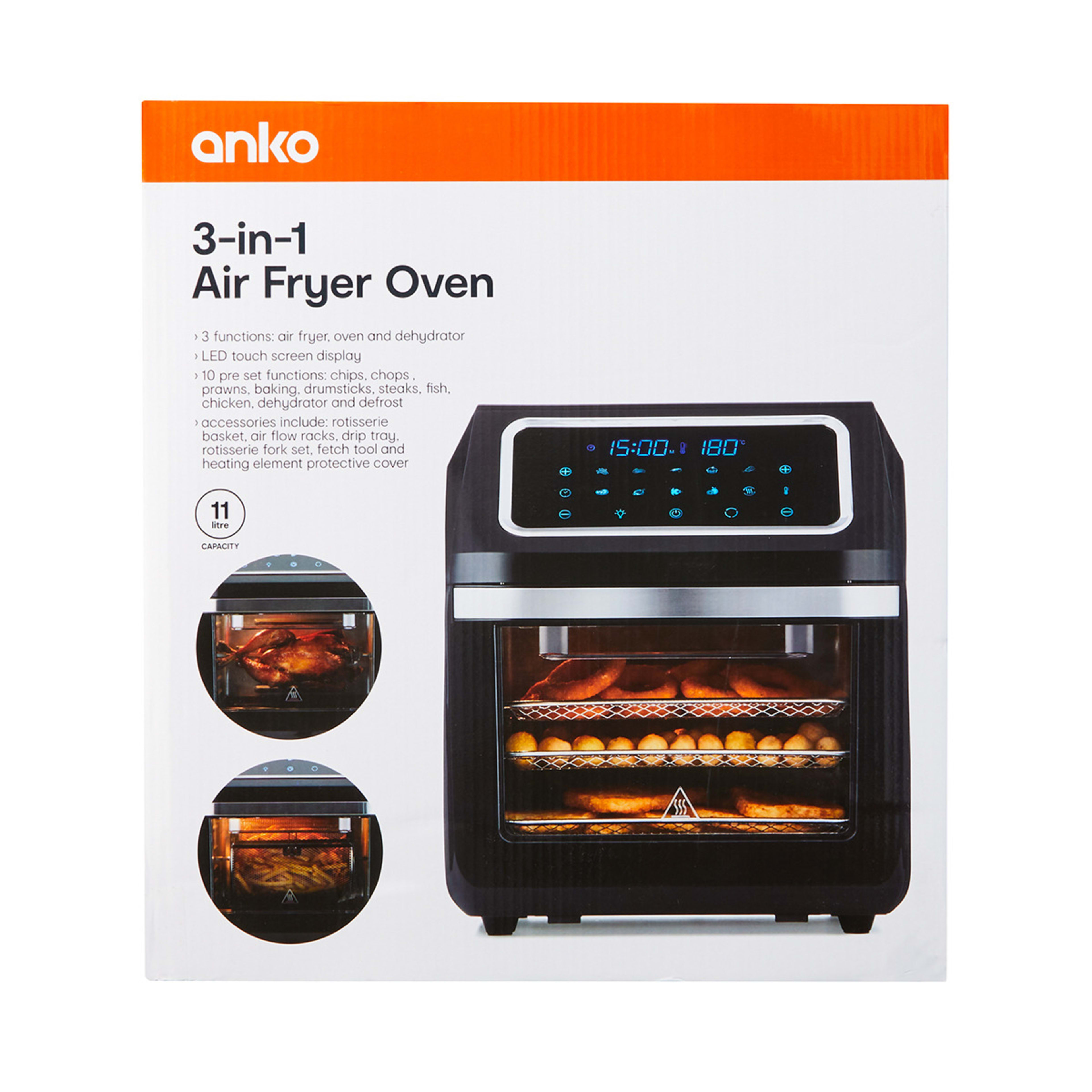 3in1 Air Fryer Oven Kmart