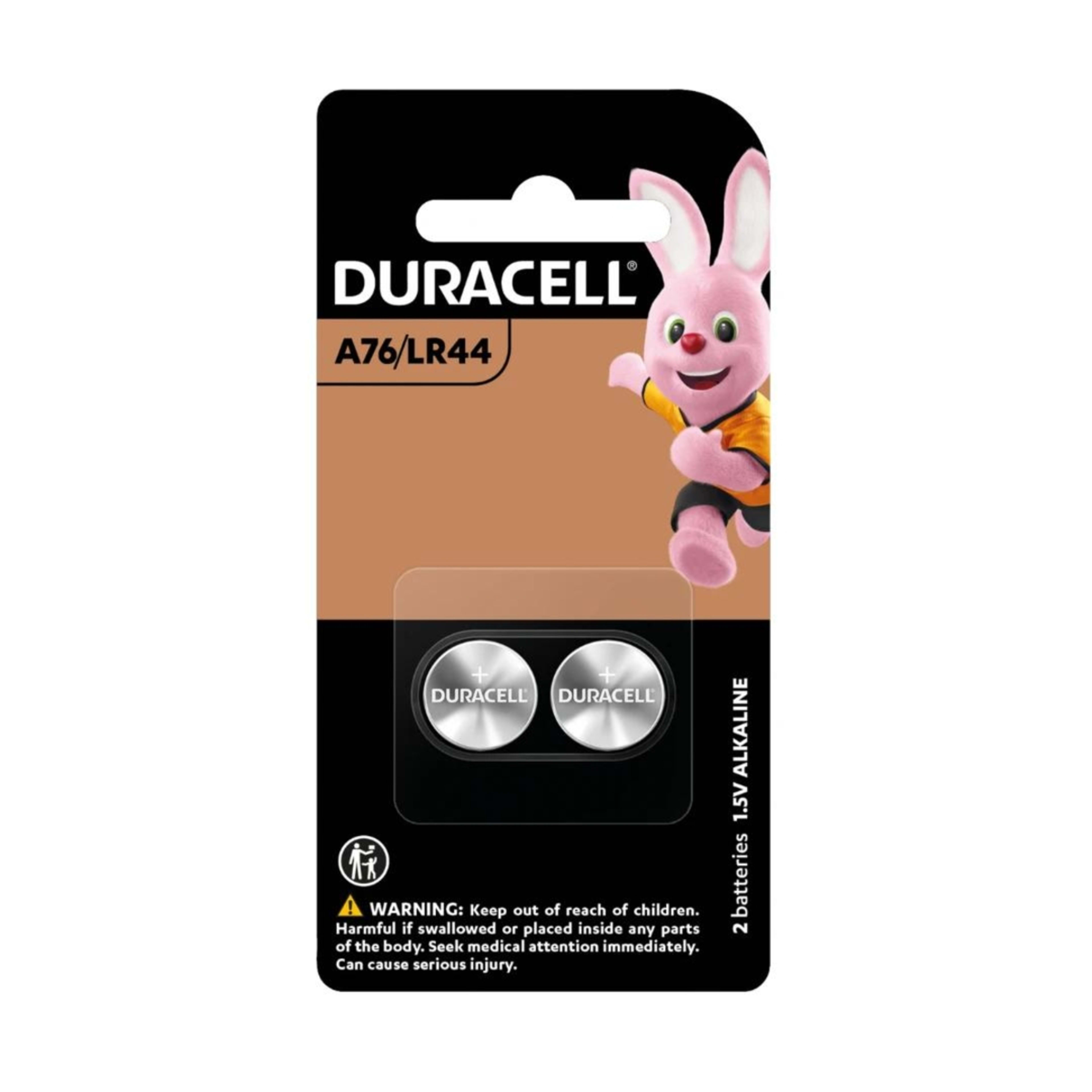 1 2 Pack Duracell Specialty A76/ LR44 Alkaline Batteries