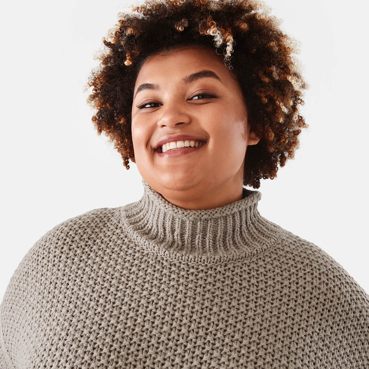Curve Cosy Funnel Neck Knit Jumper Kmart