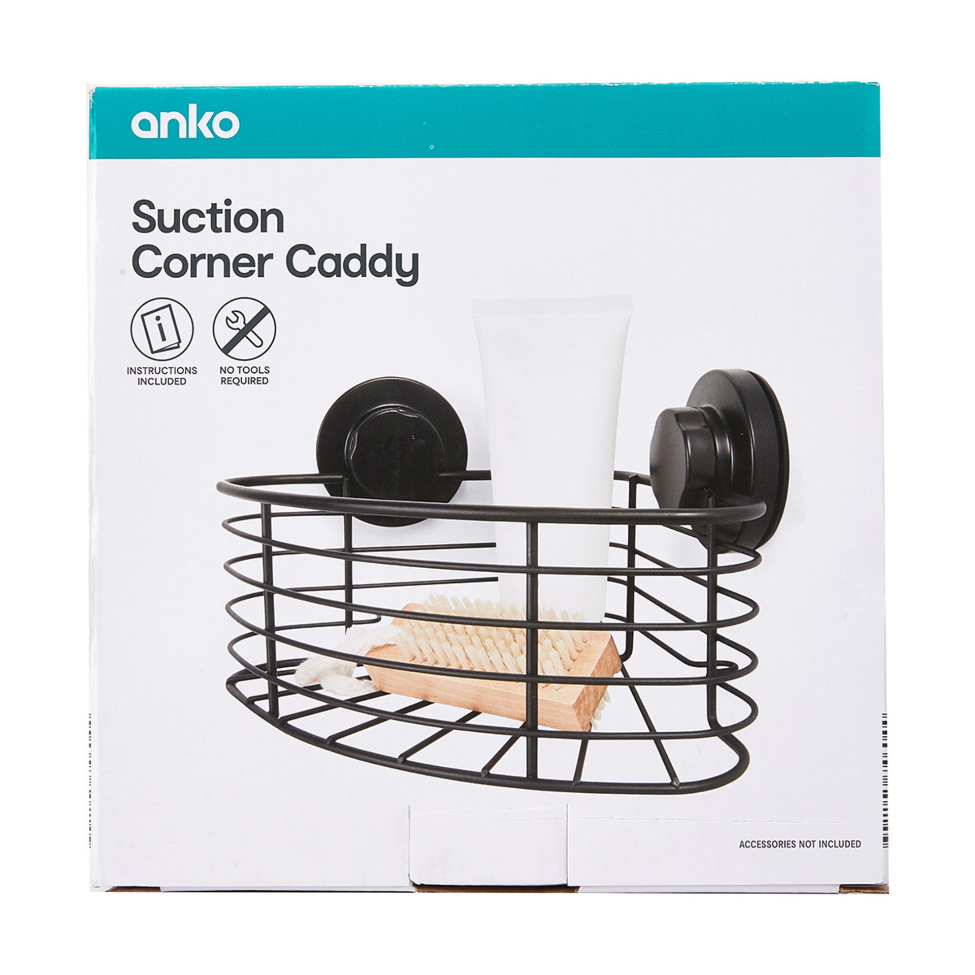 Black Suction Corner Caddy Kmart