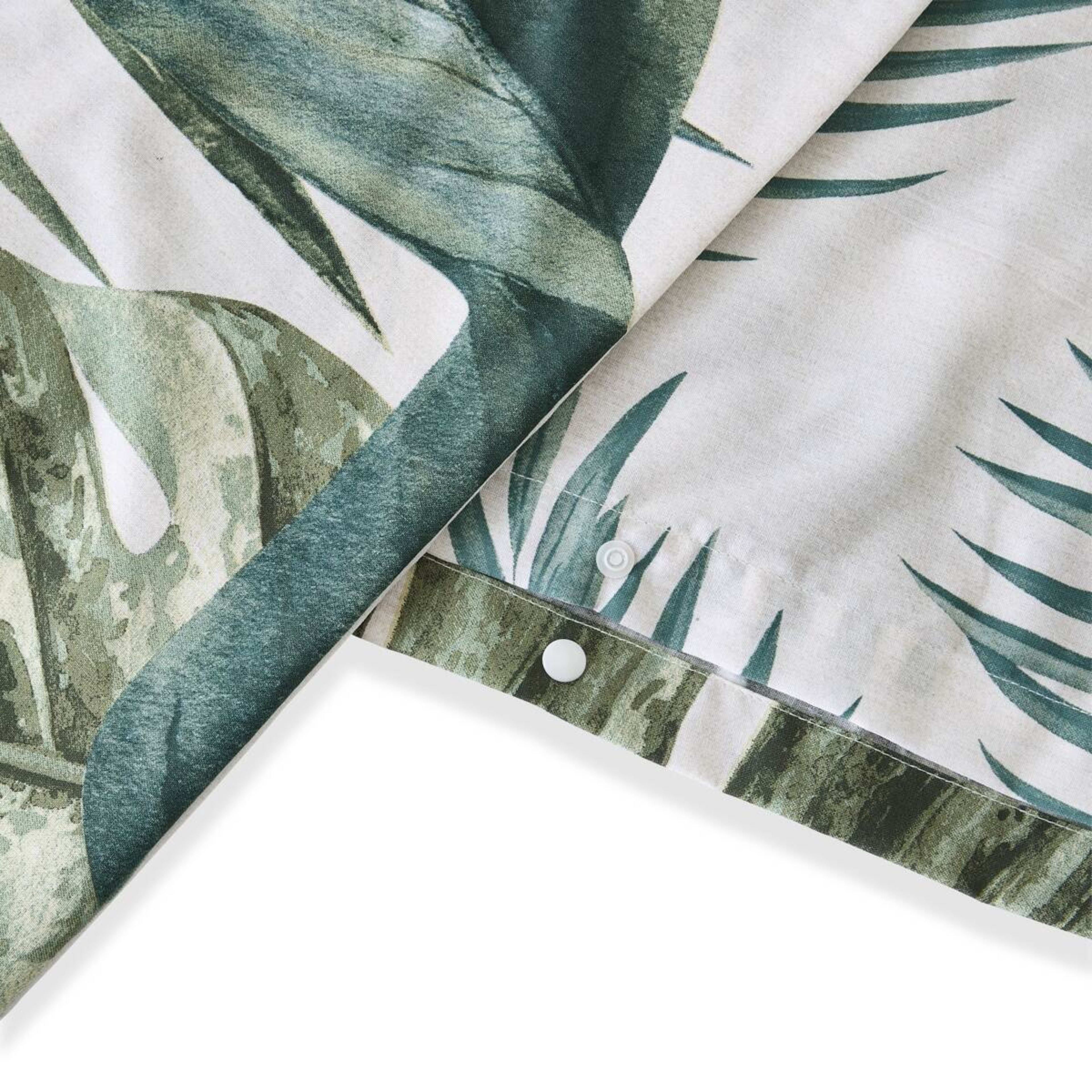 7 Bryony Cotton Rich Reversible Quilt Cover Set - Single Bed, Green, 7 of 7