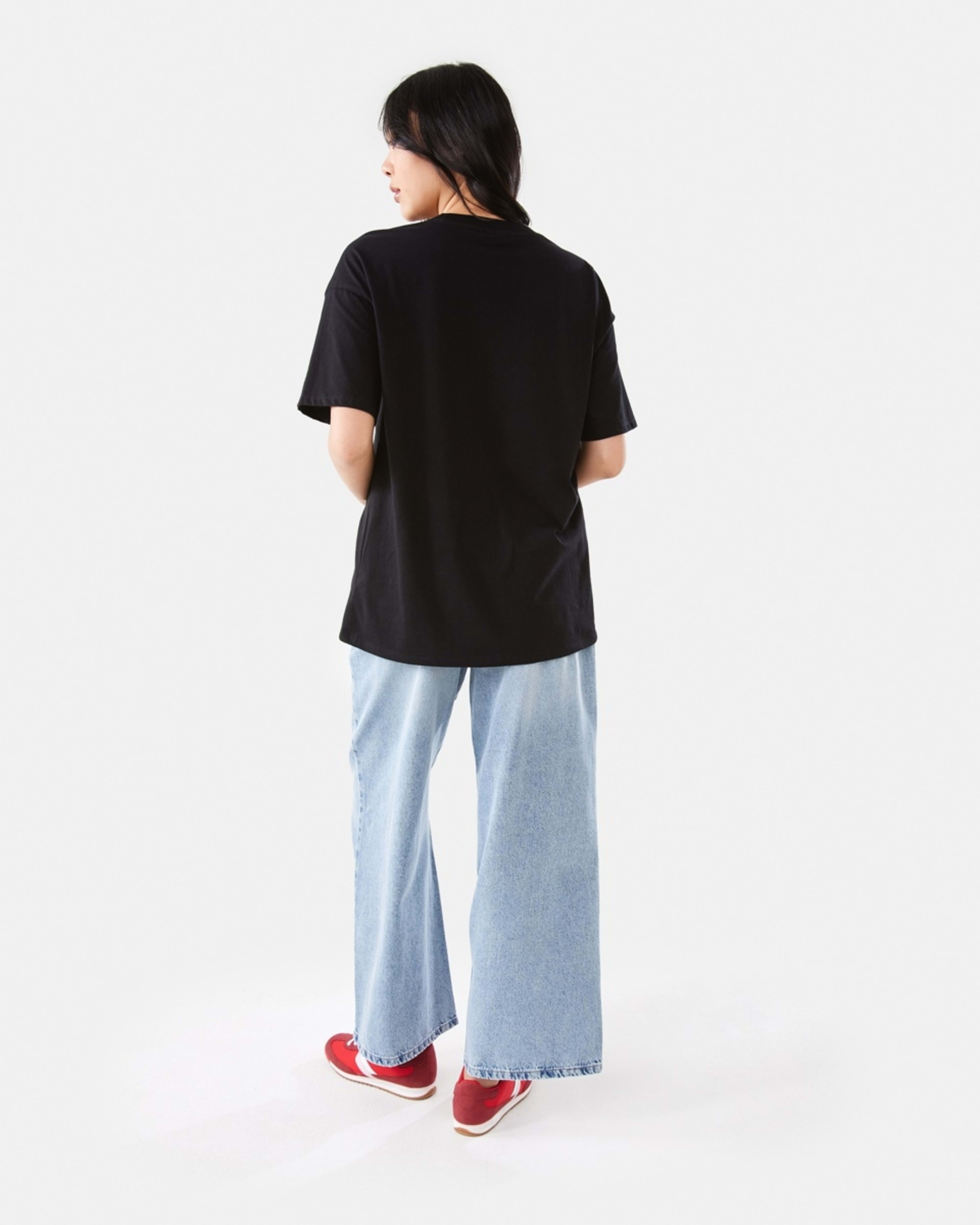 5 Wide Leg Jeans LIGHT WASH DENIM, 5 of 9