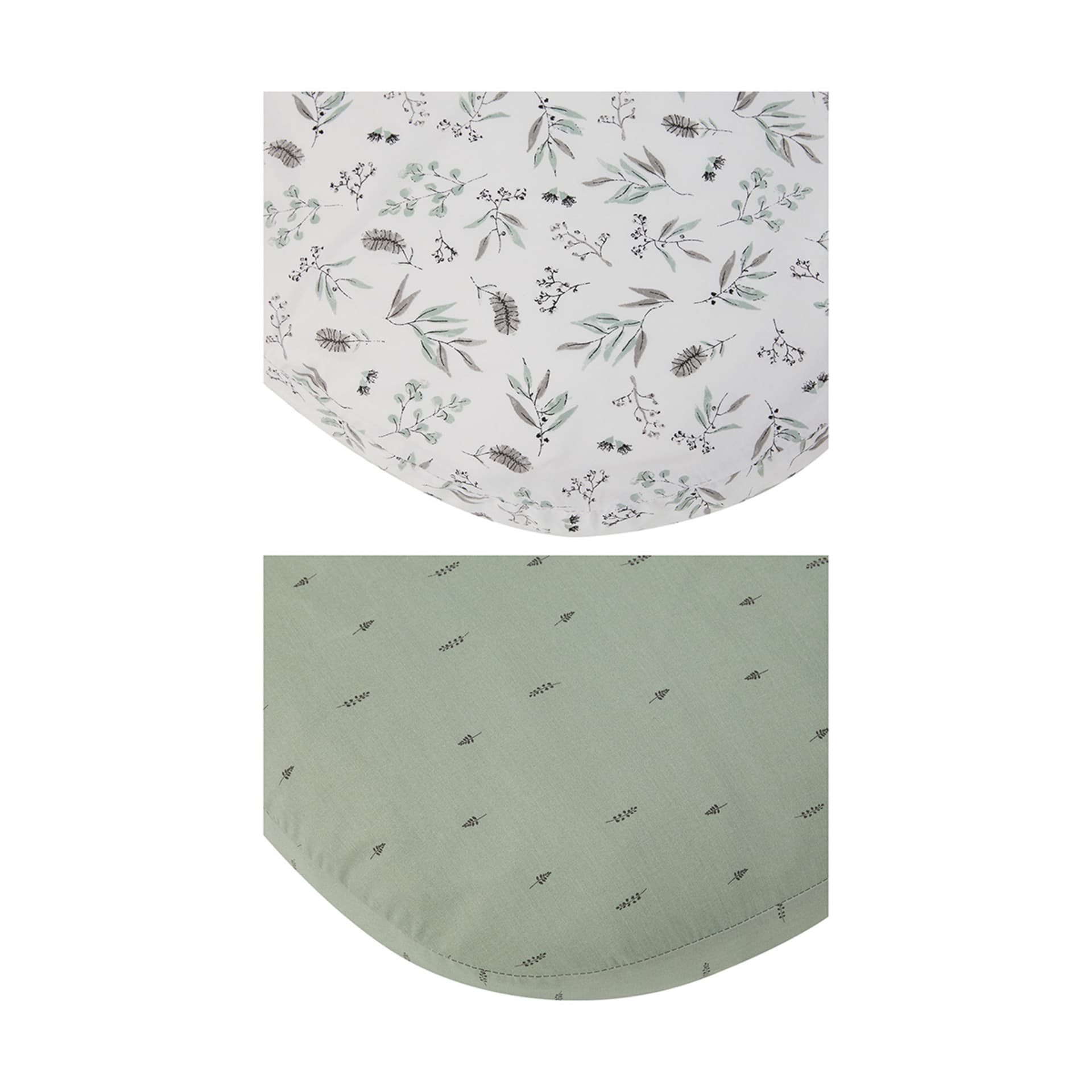 2 Pack Organic Cotton Fitted Sheets Floral Kmart