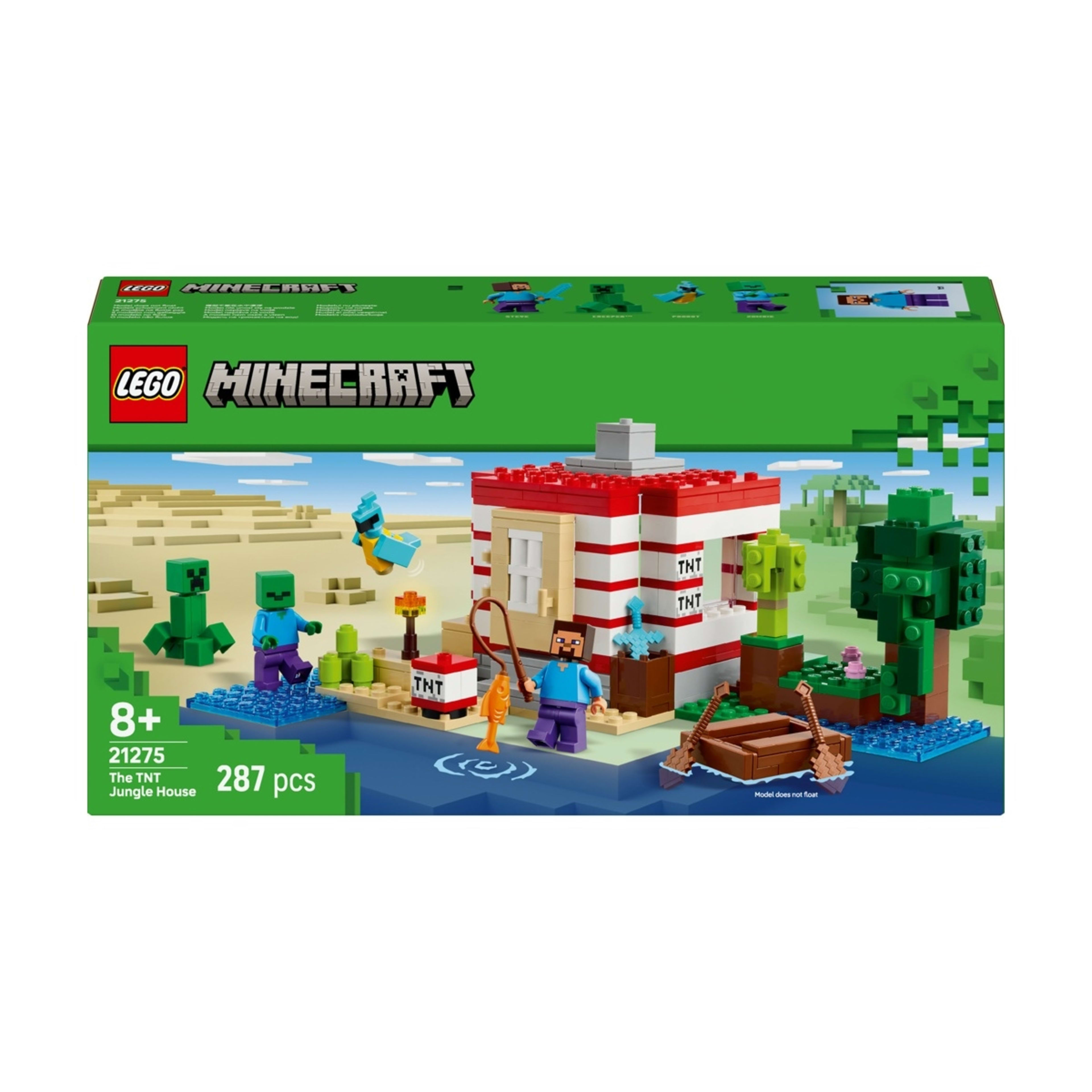 1 LEGO Minecraft The TNT Jungle House 21275