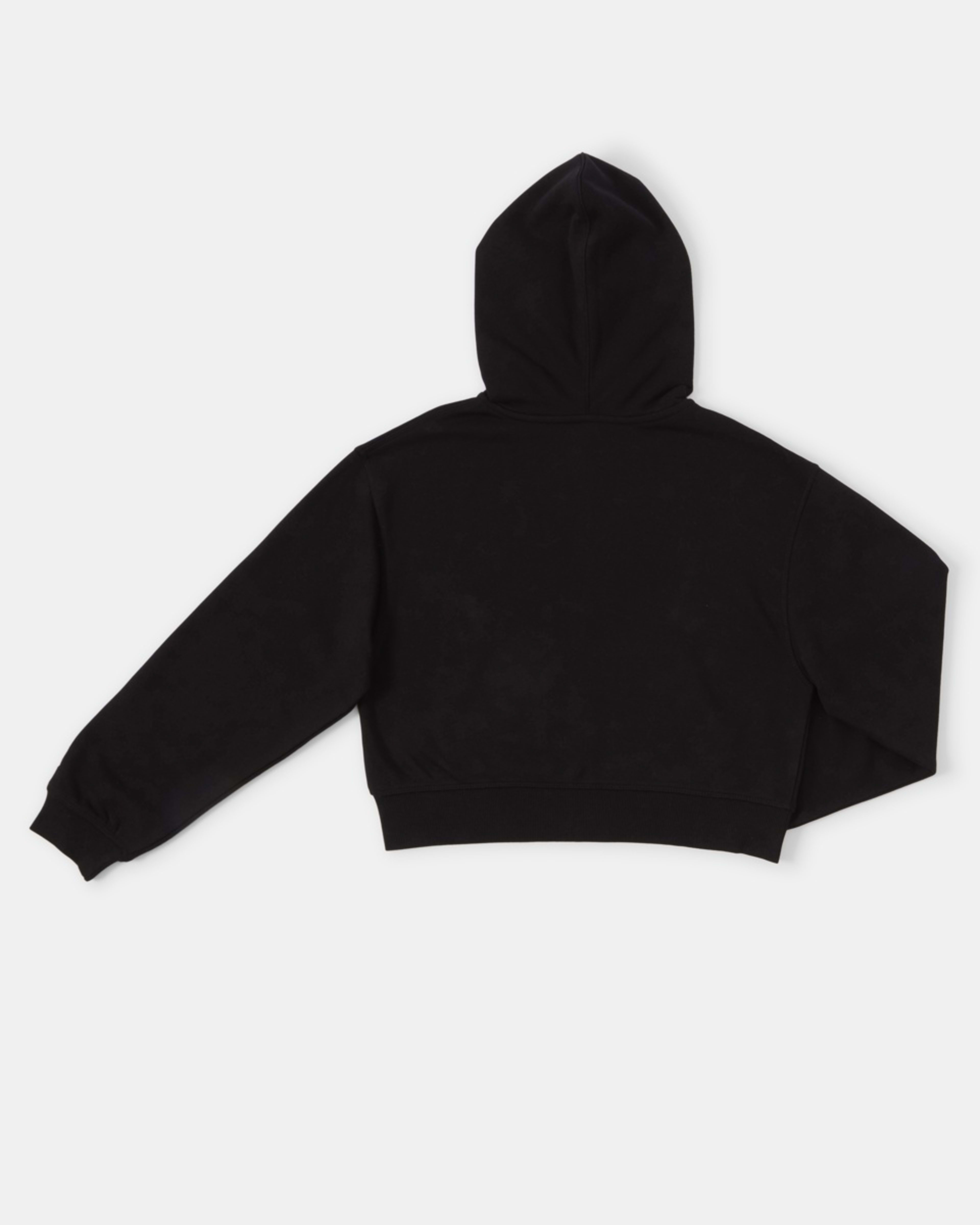 10 Cropped Zip Through Hoodie Black, 10 of 10