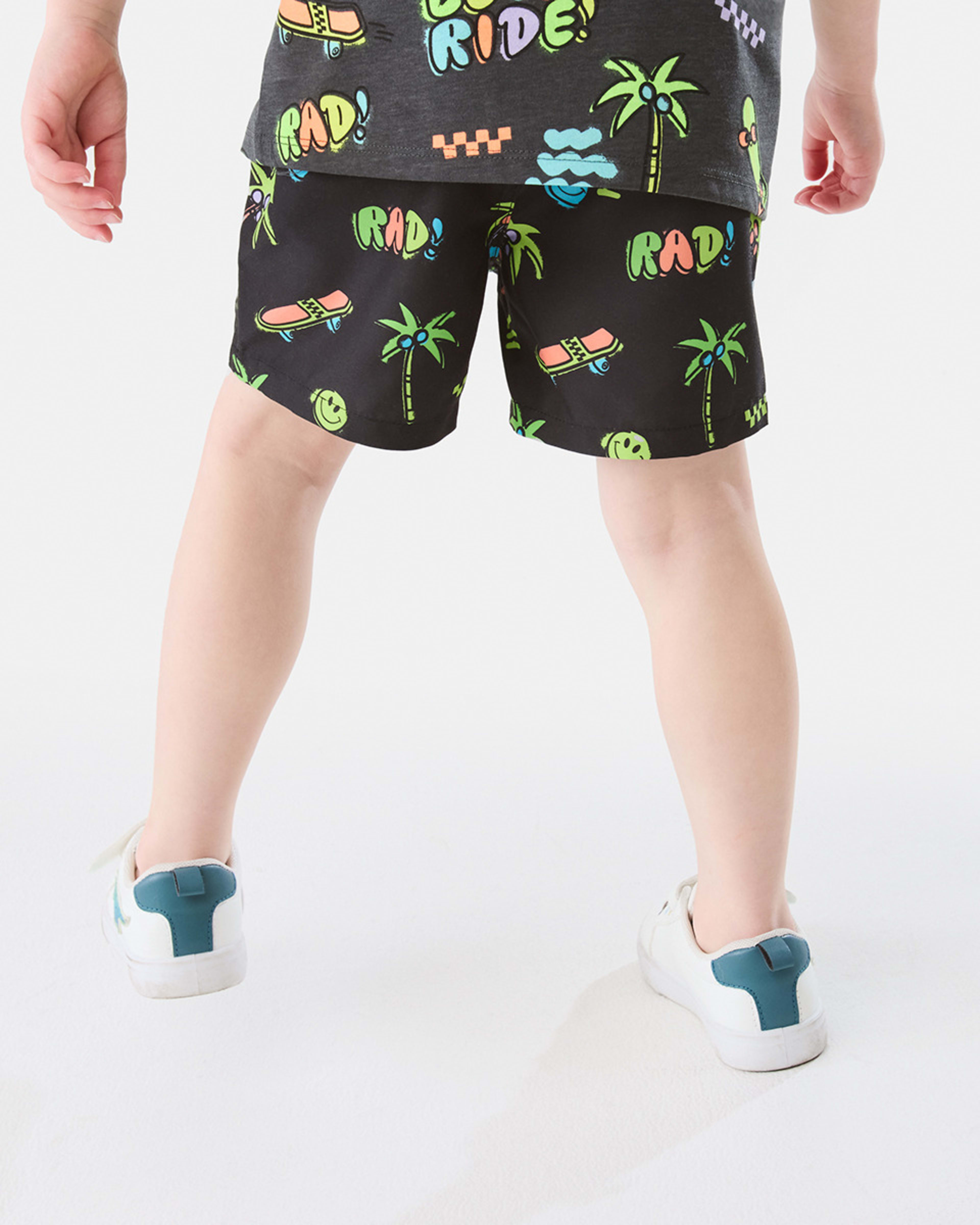 2 Printed Boardshorts Blk Skate, 2 of 8
