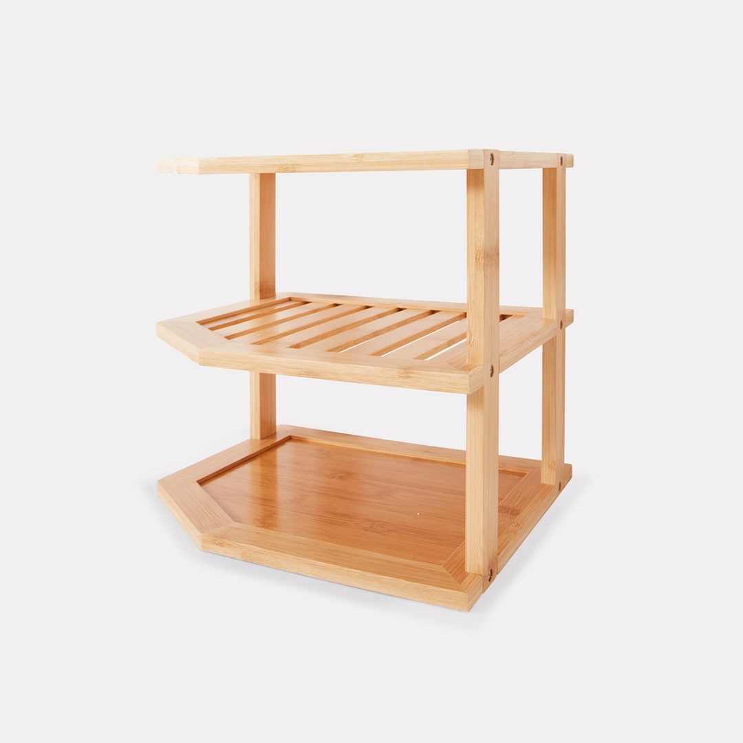 3 Tier Bamboo Pantry Shelf - Kmart