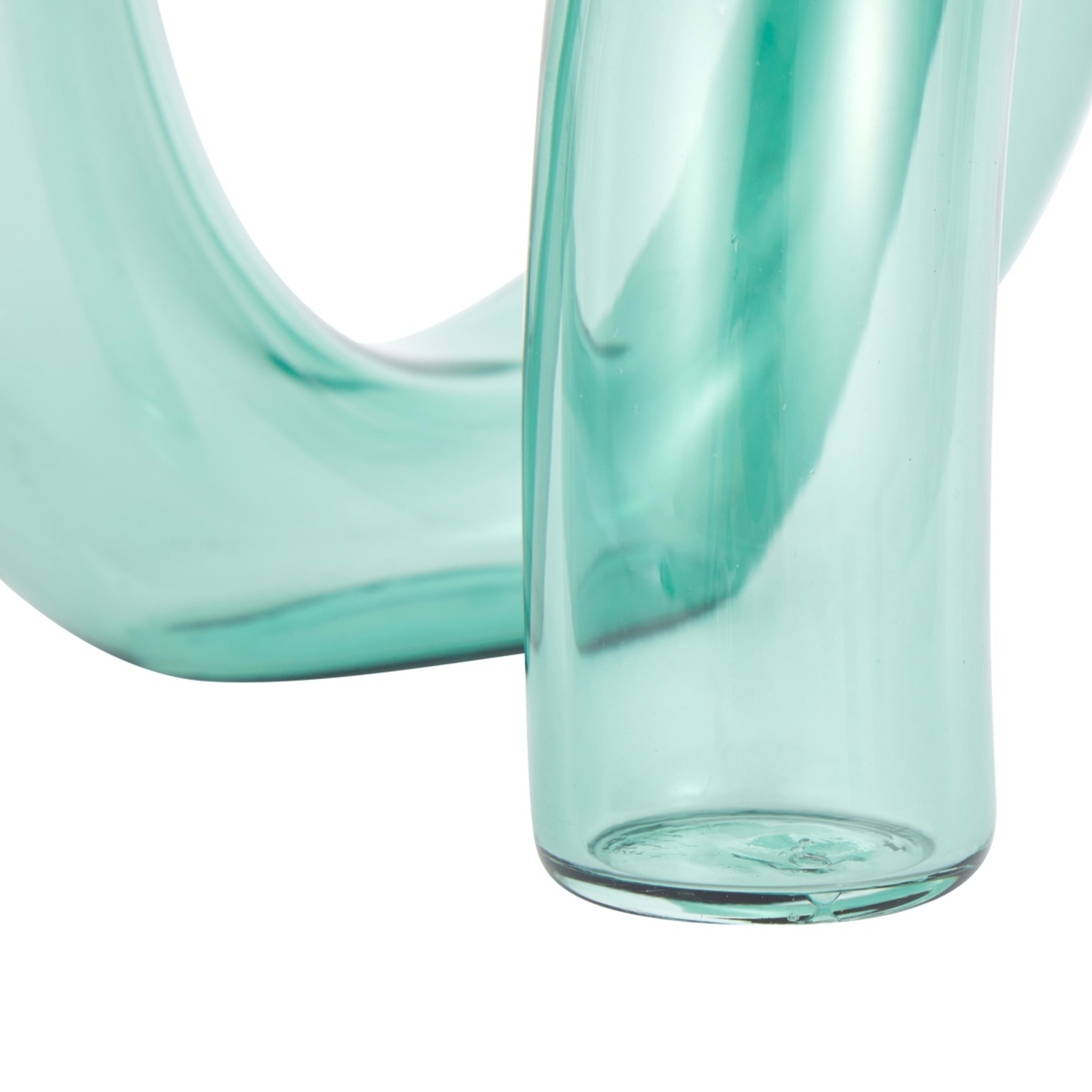 3 Green Glass Twist Object, 3 of 6