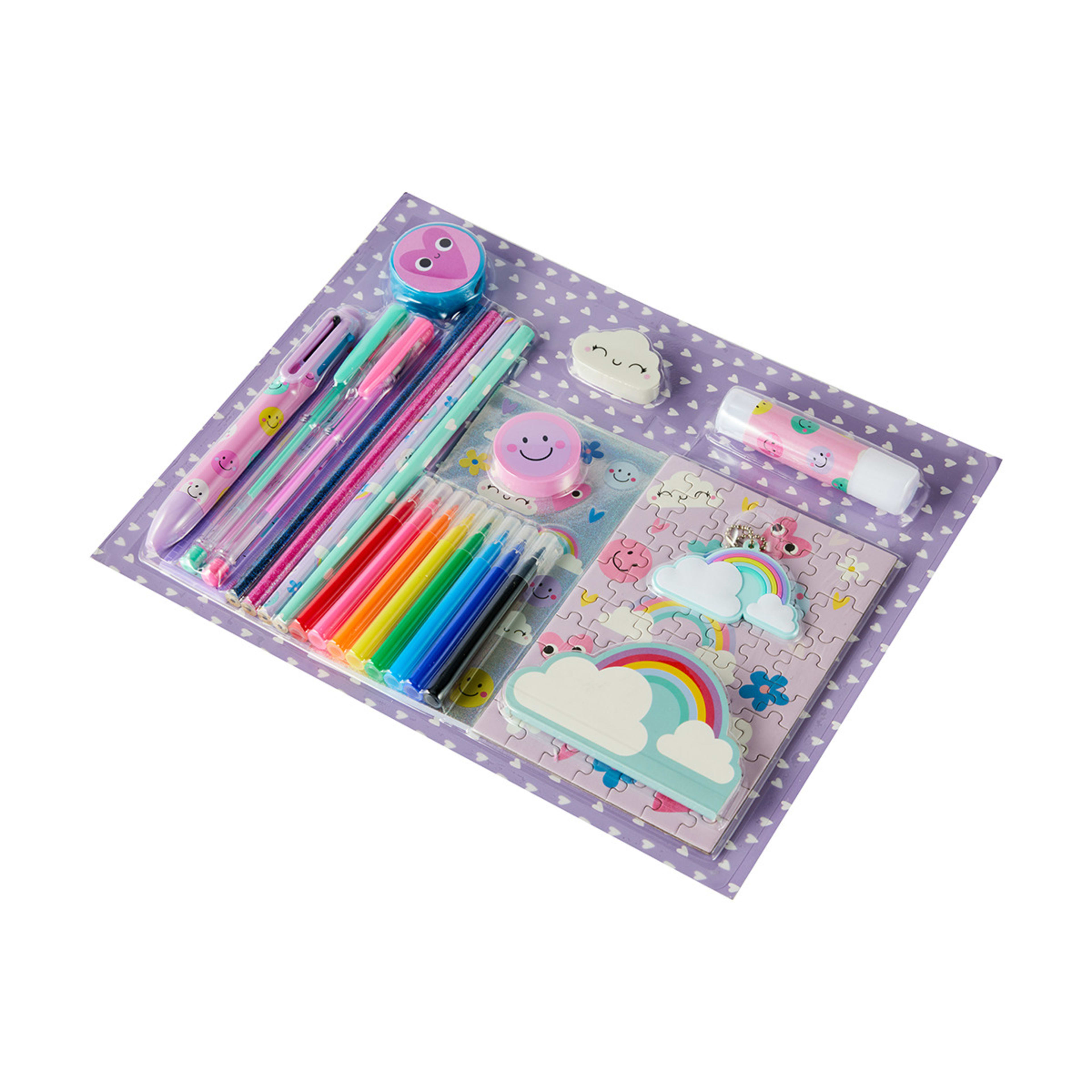 31 Piece Mega Stationery Set Rainbow Kmart