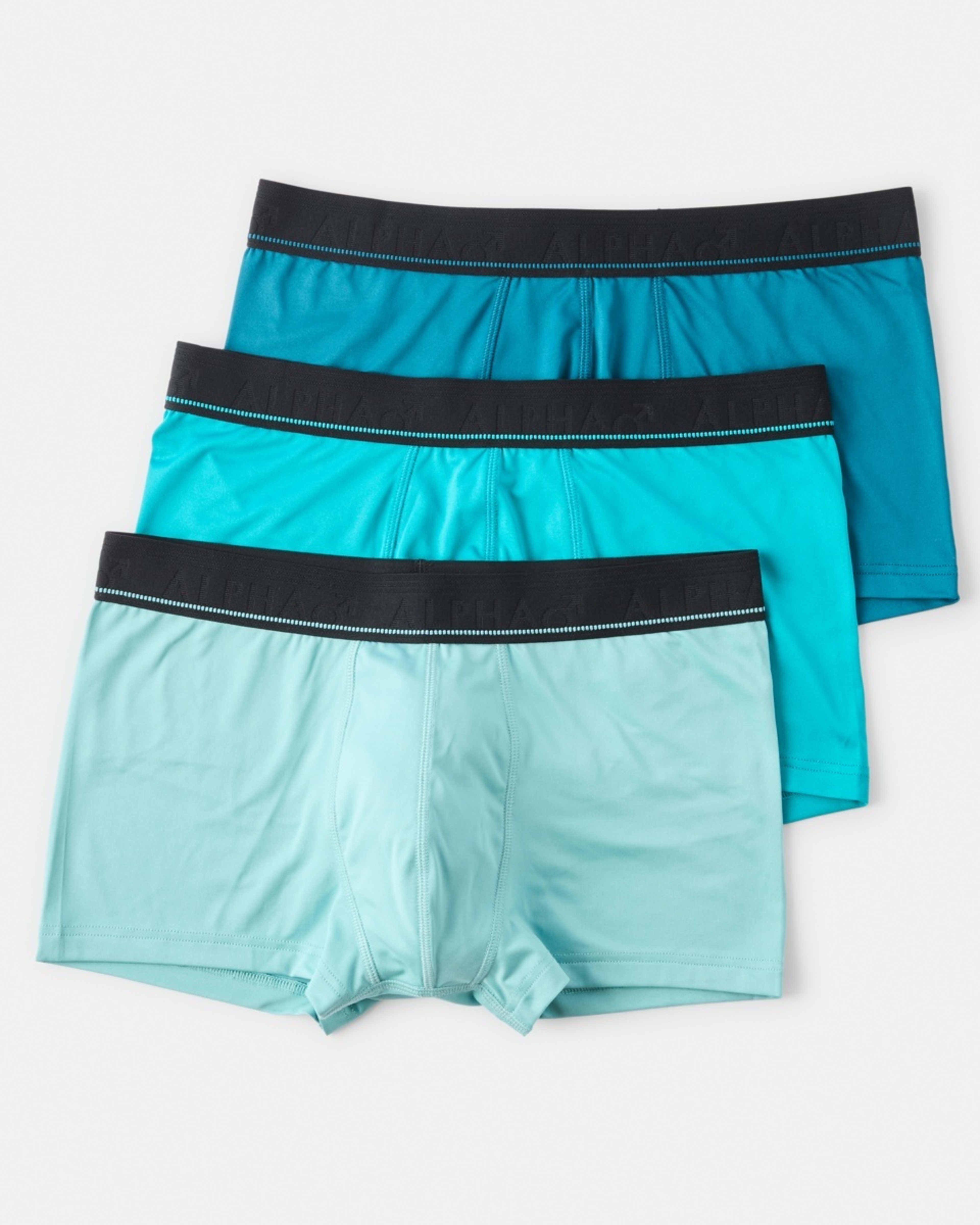 1 3 Pack Stay Fresh Plain Trunks Fresh Blue