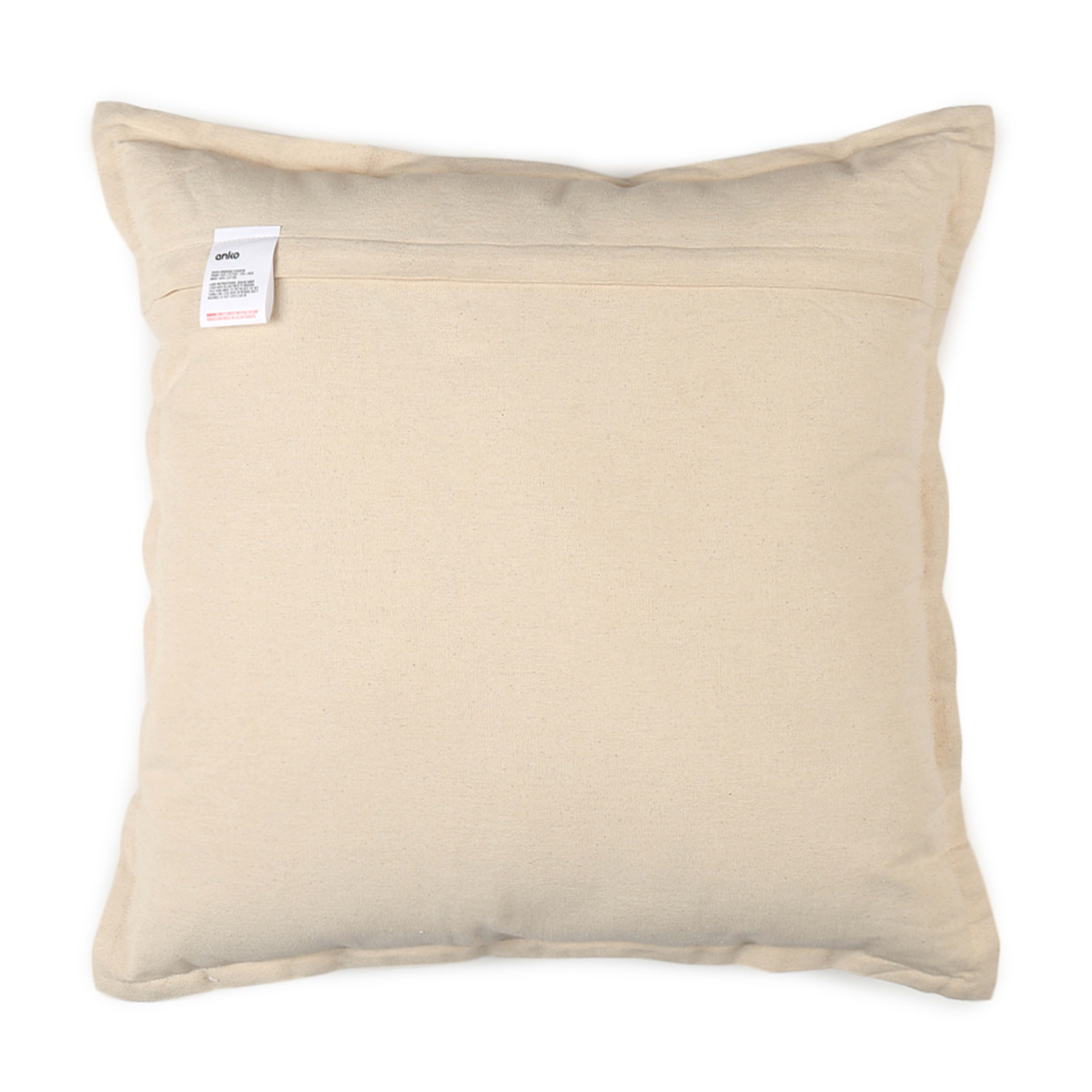 3 50cm Gingham Cushion - Natural, 3 of 5