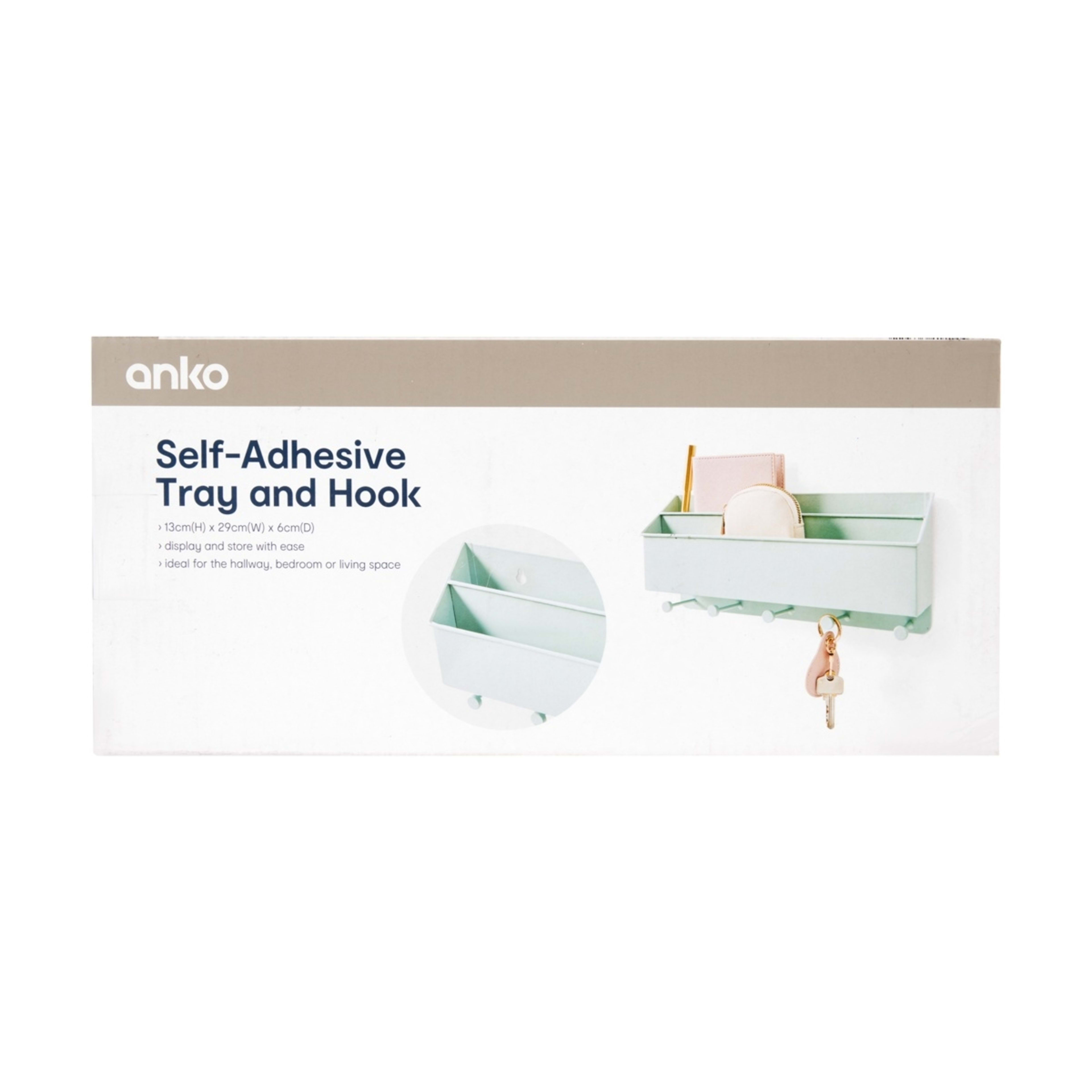 6 Self-Adhesive Tray and Hook, 6 of 6