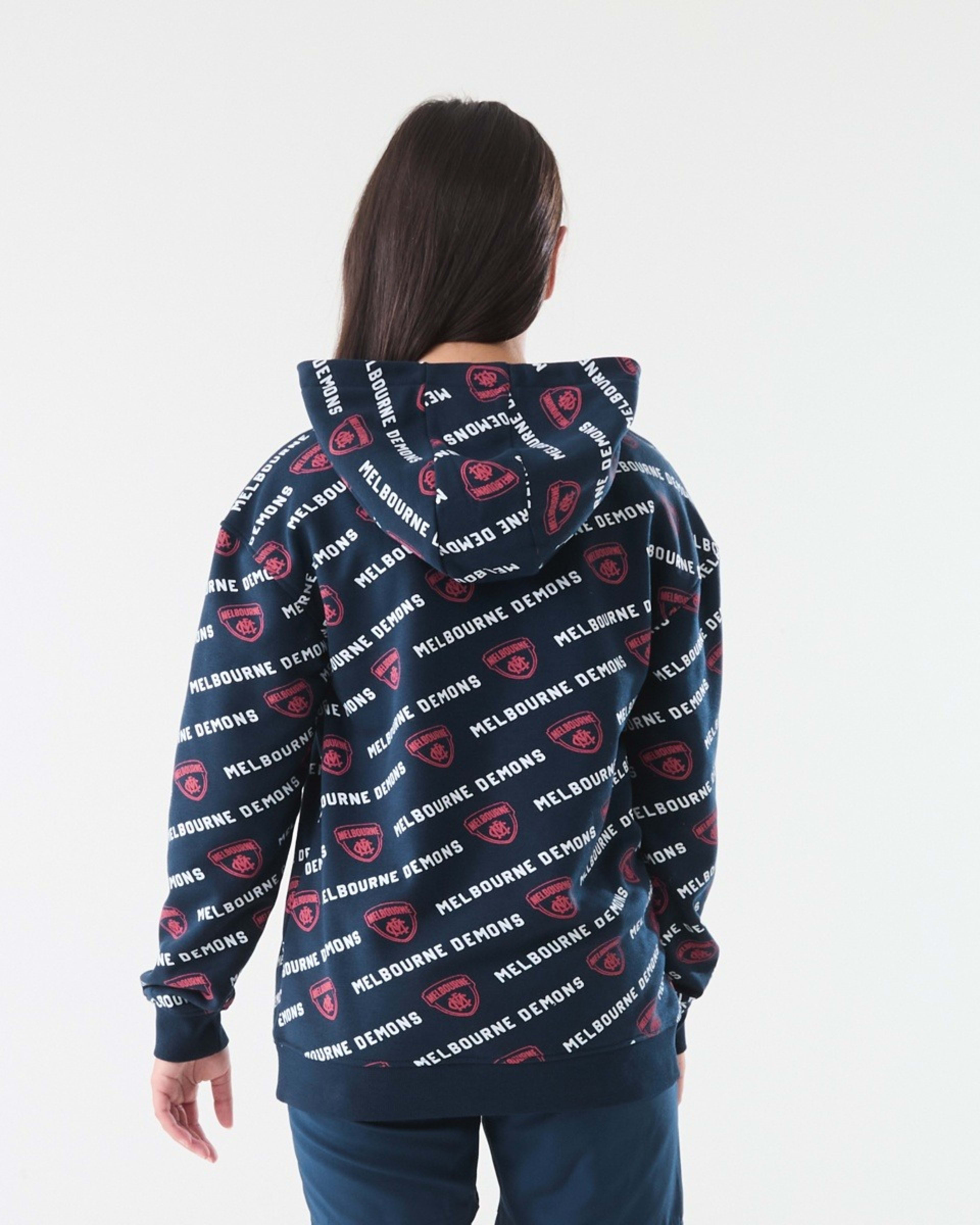 3 Official AFL Kids All Over Print Hoodie Melbourne, 3 of 8