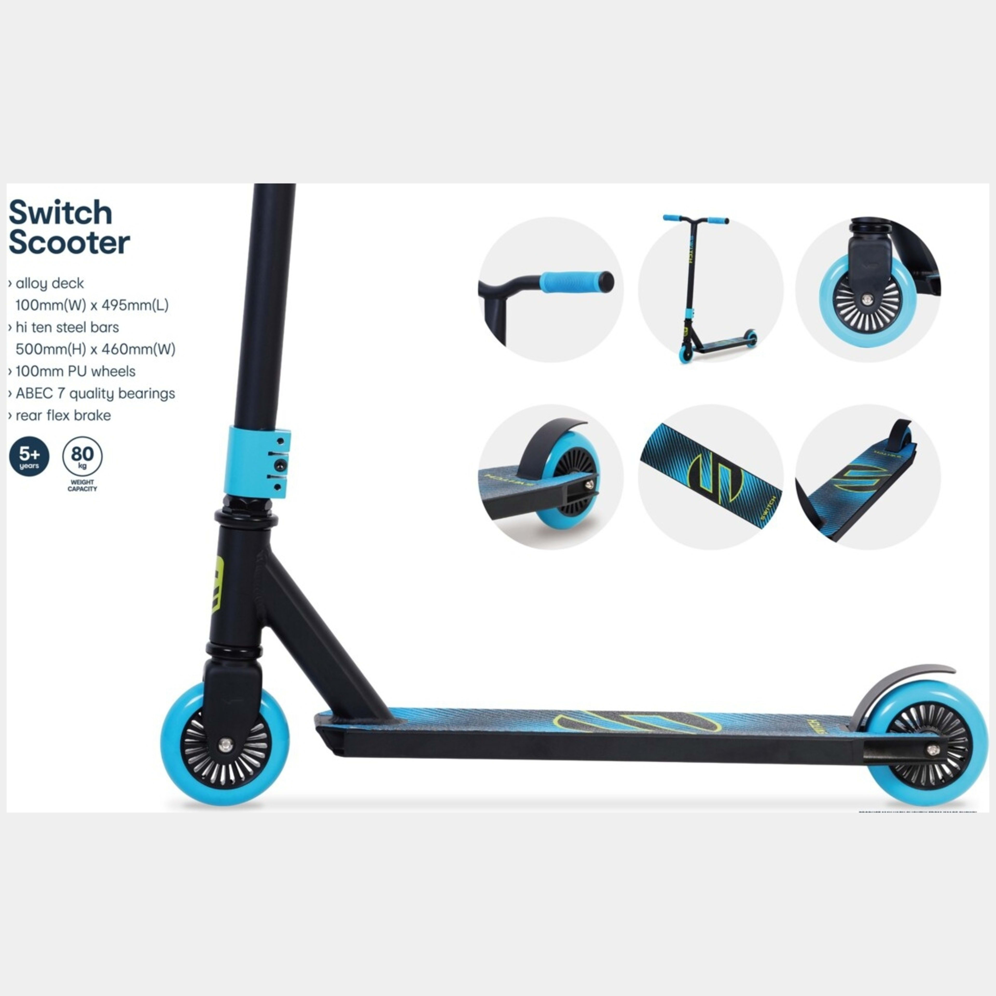 Switch Scooter - Blue - Kmart