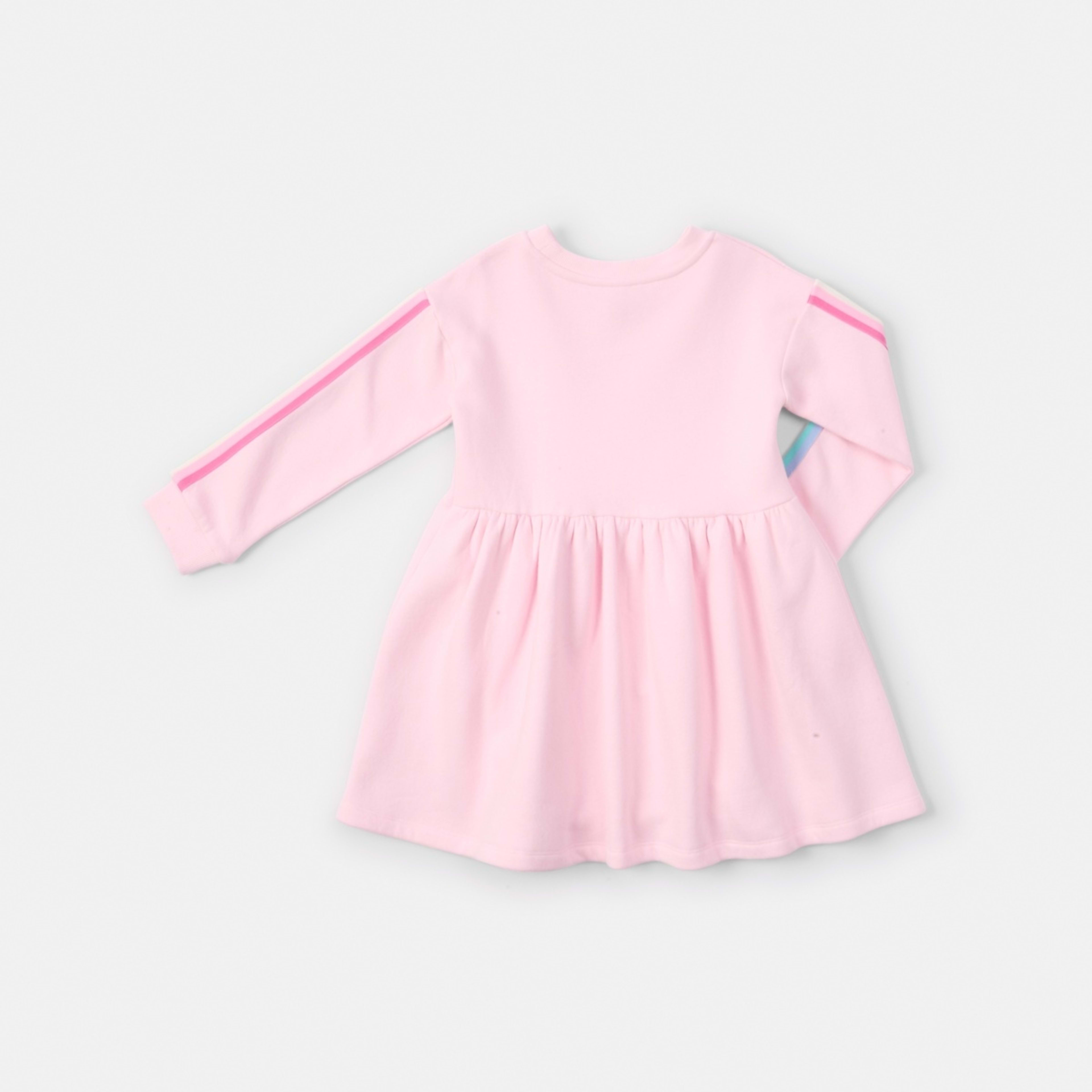 10 Taped Fleece Dress Pastel Rainbow Pearl Pink, 10 of 10