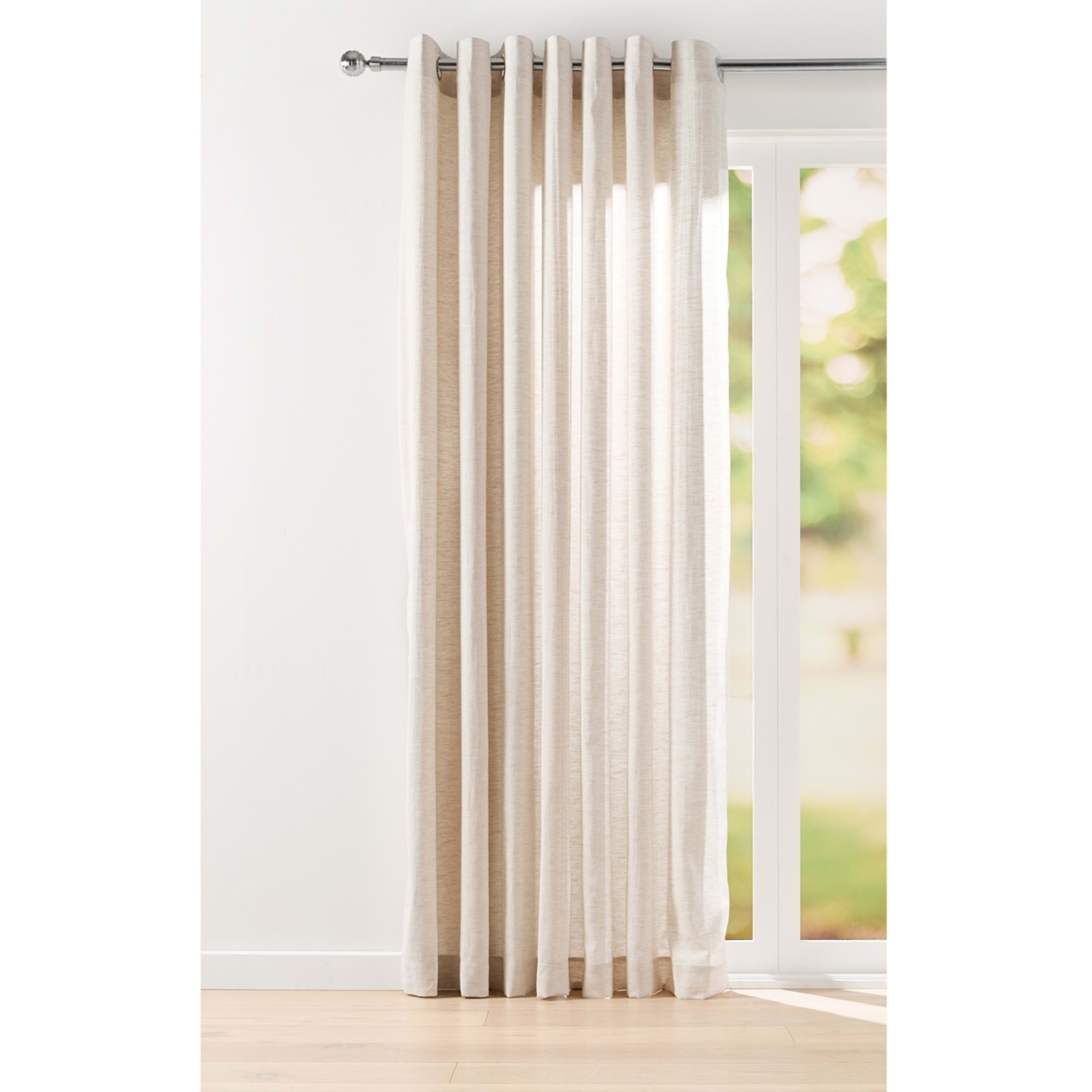 1 Cairo Wide Curtain - Beige