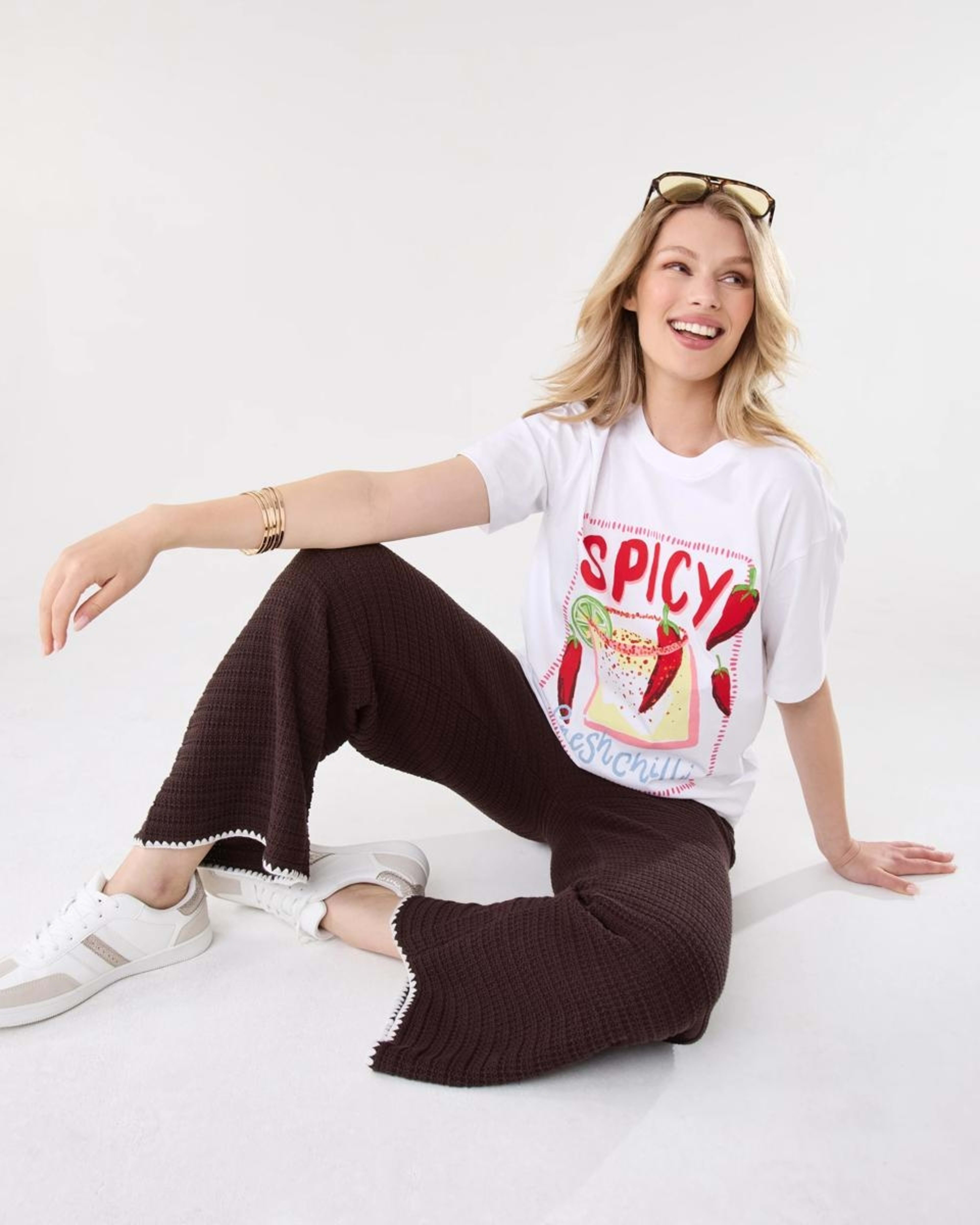 6 Crochet Trim Pants Melt Brown, 6 of 6