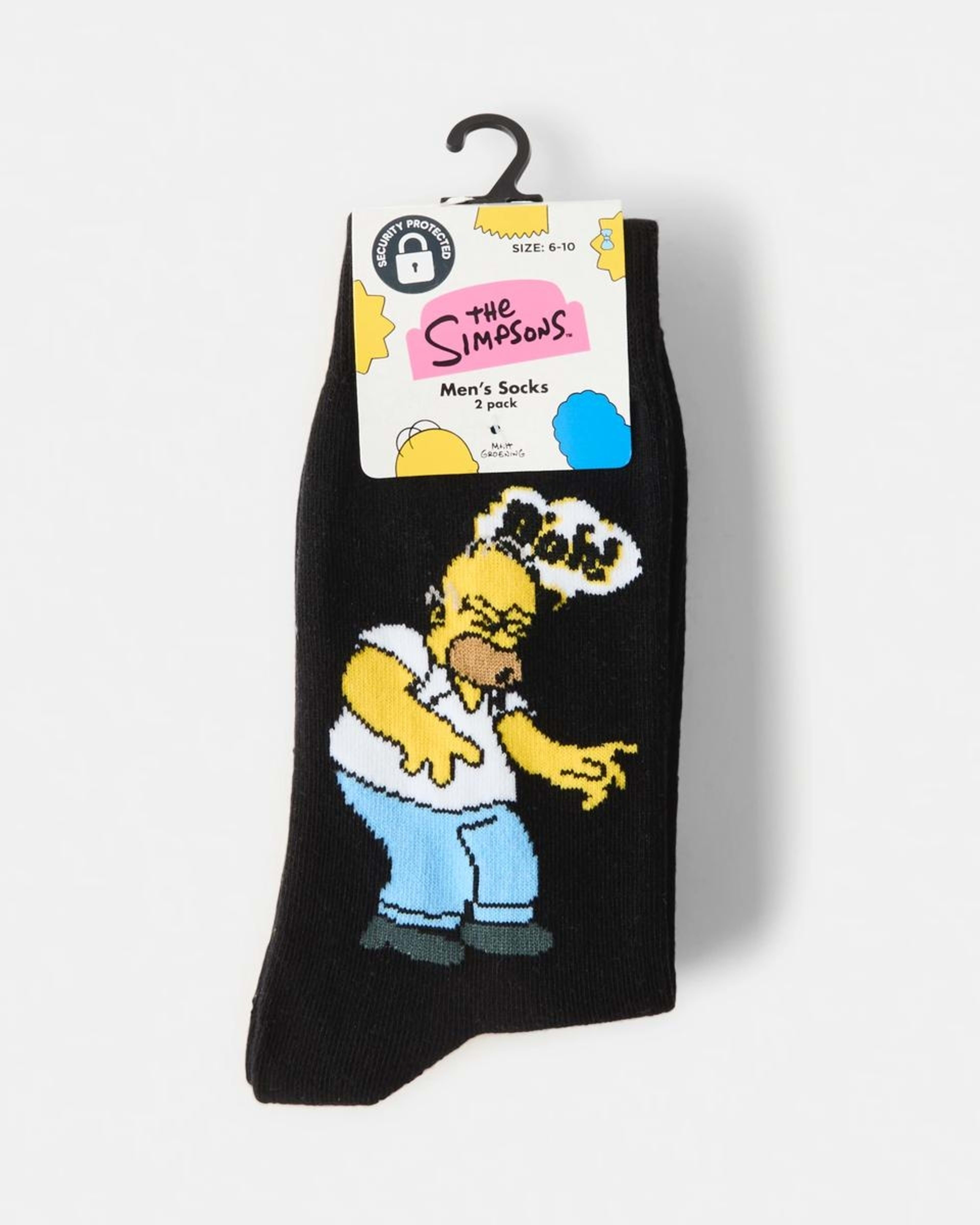 3 2 Pack The Simpsons License Socks 2PK SIMPSONS, 3 of 3