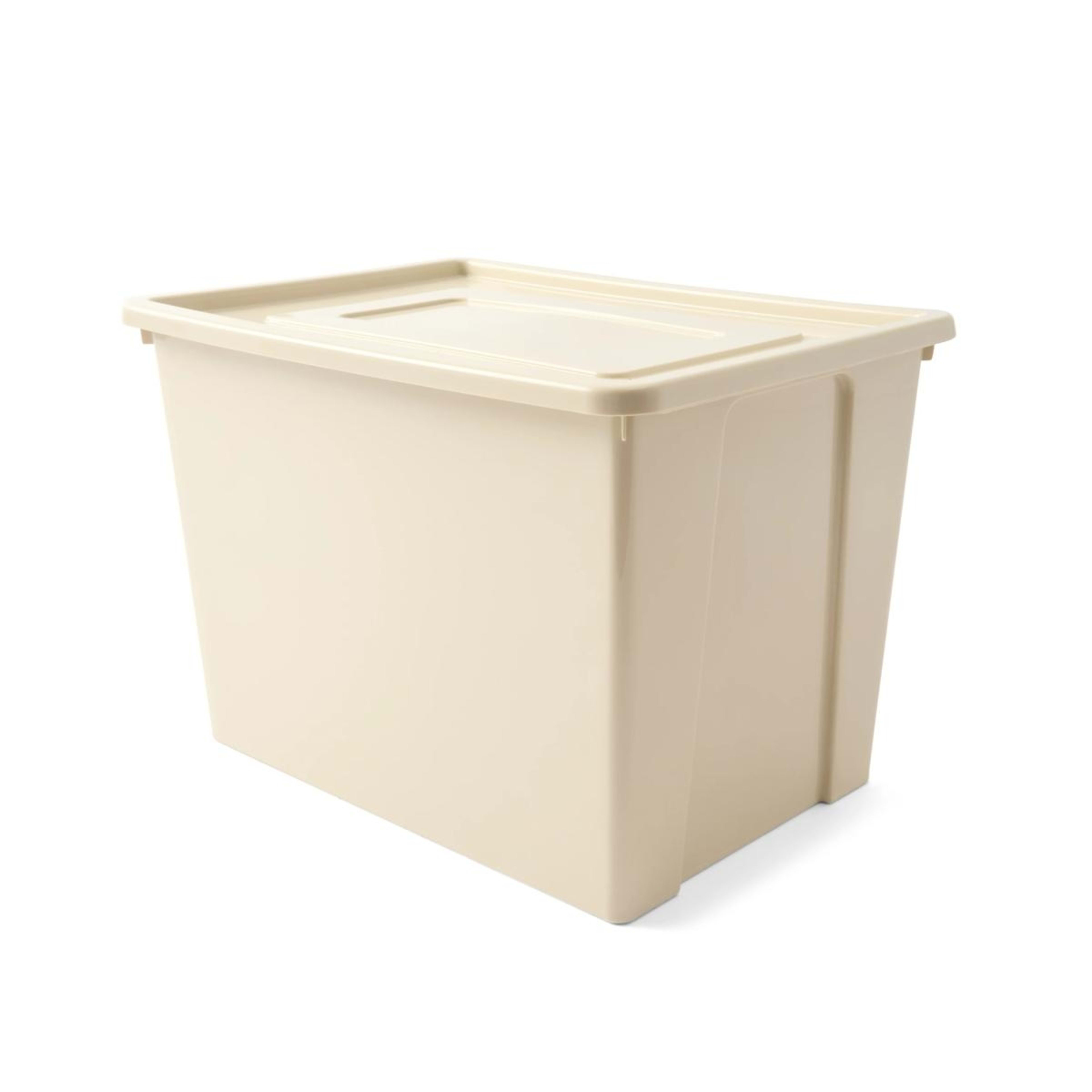 2 3 Pack 20L Storage Boxes - Beige, 2 of 10