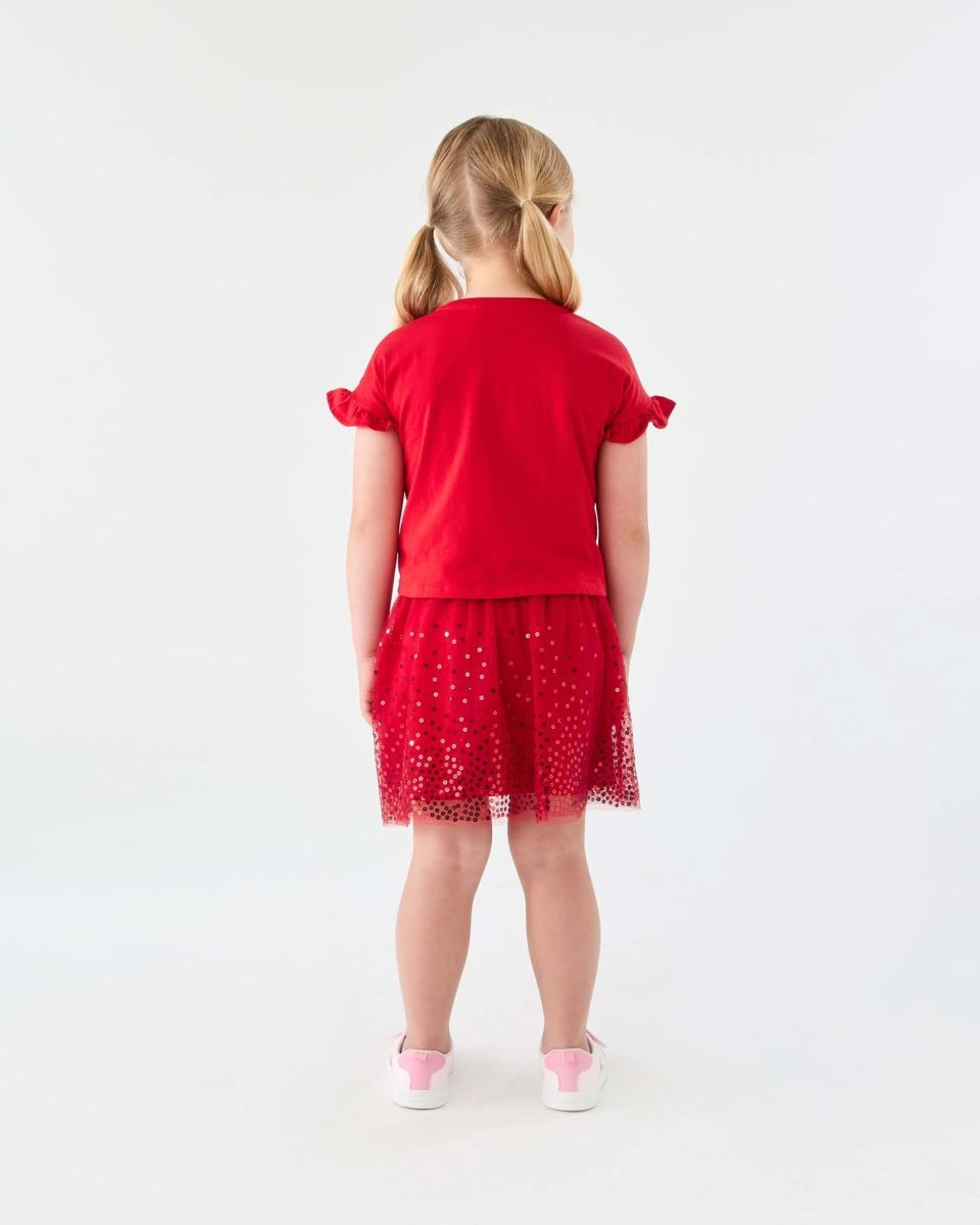6 Christmas Sequin Tutu Skirt Strawberry, 6 of 7