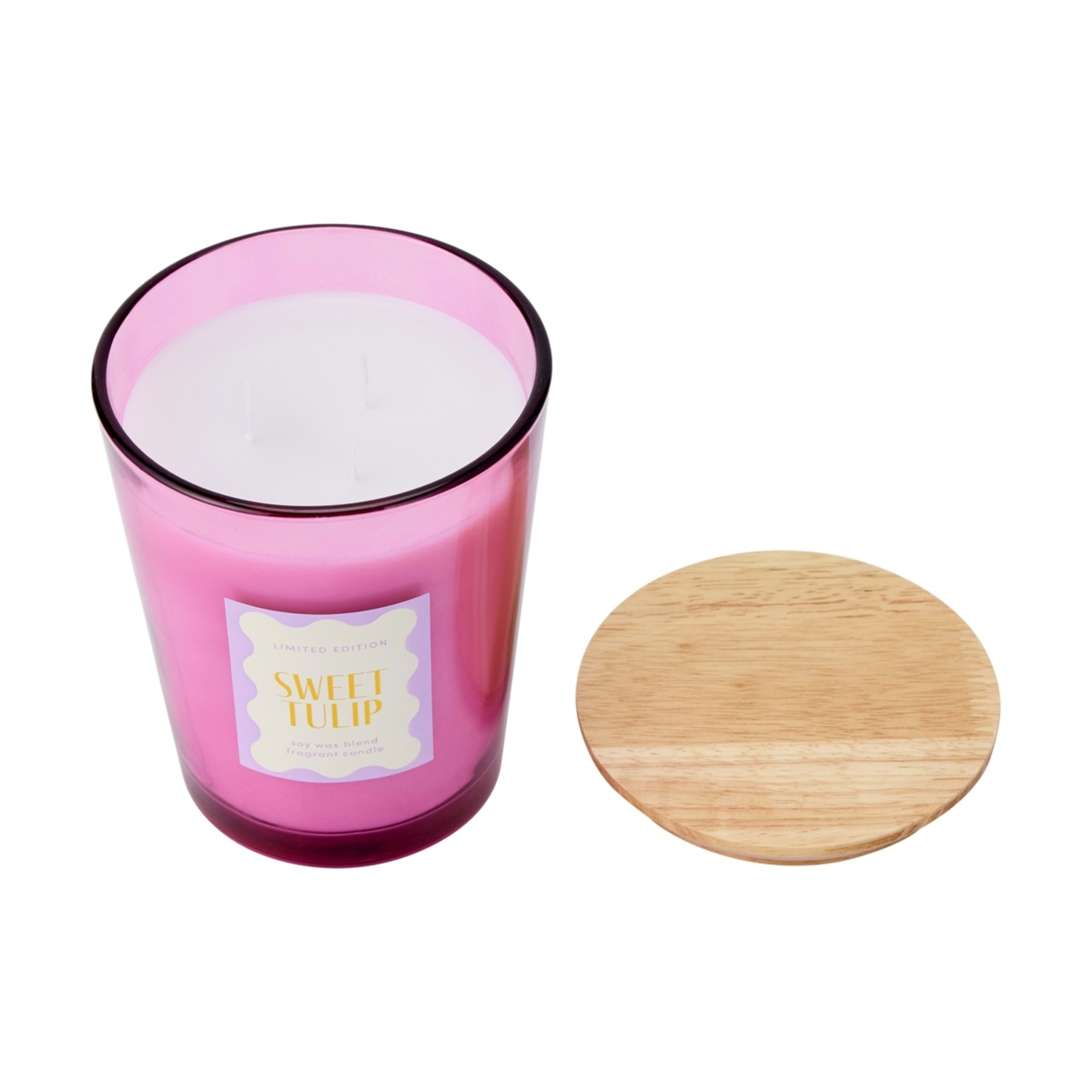 2 XL Sweet Tulip Soy Wax Blend Fragrant Candle, 2 of 7