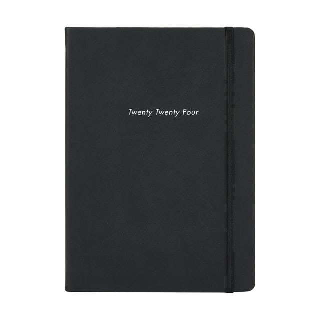 2024 A5 Weekly Diary Black Kmart