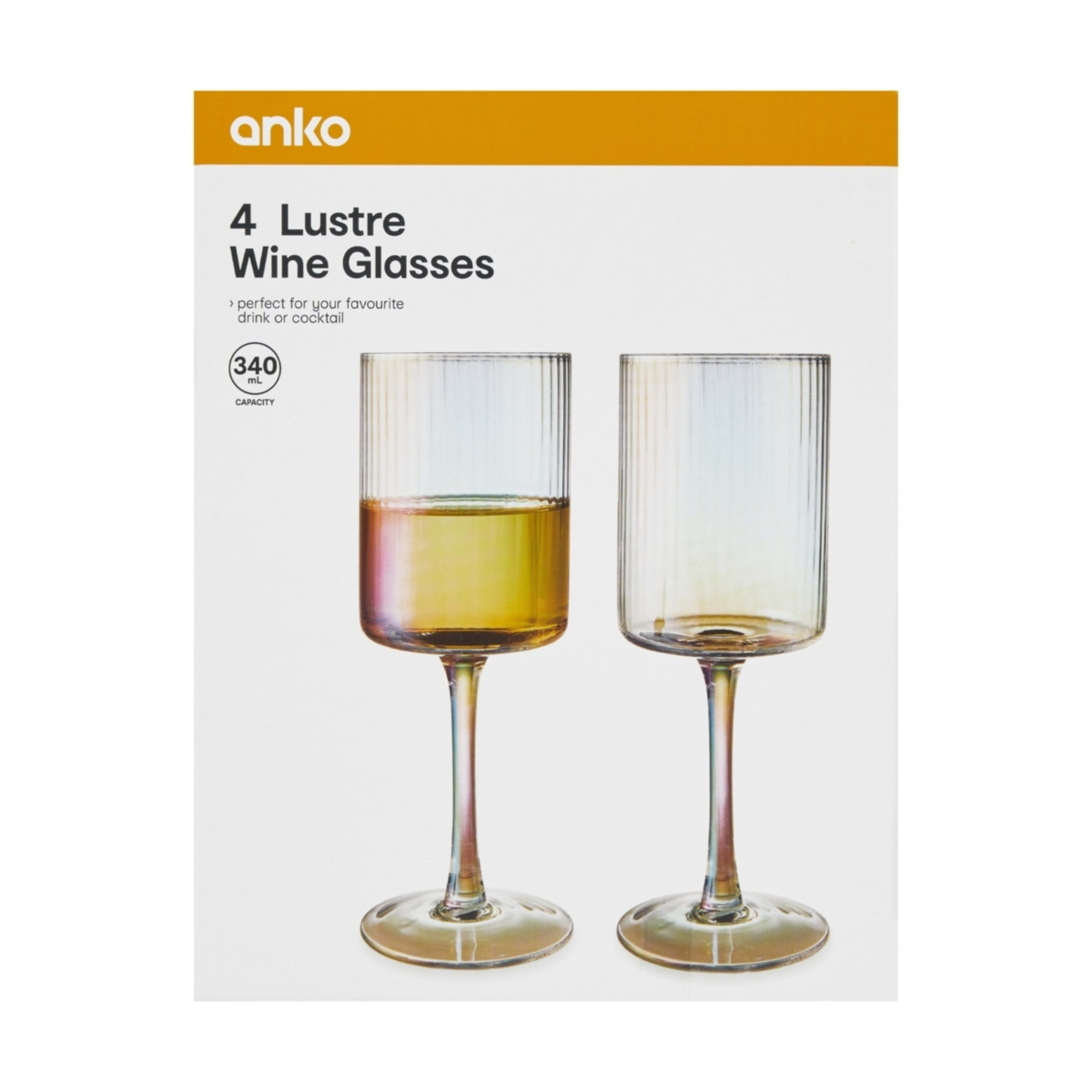 6 4 Lustre Wine Glasses, 6 of 7