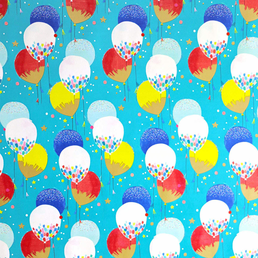 Hallmark Gift Wrapping Paper Roll Balloons Kmart