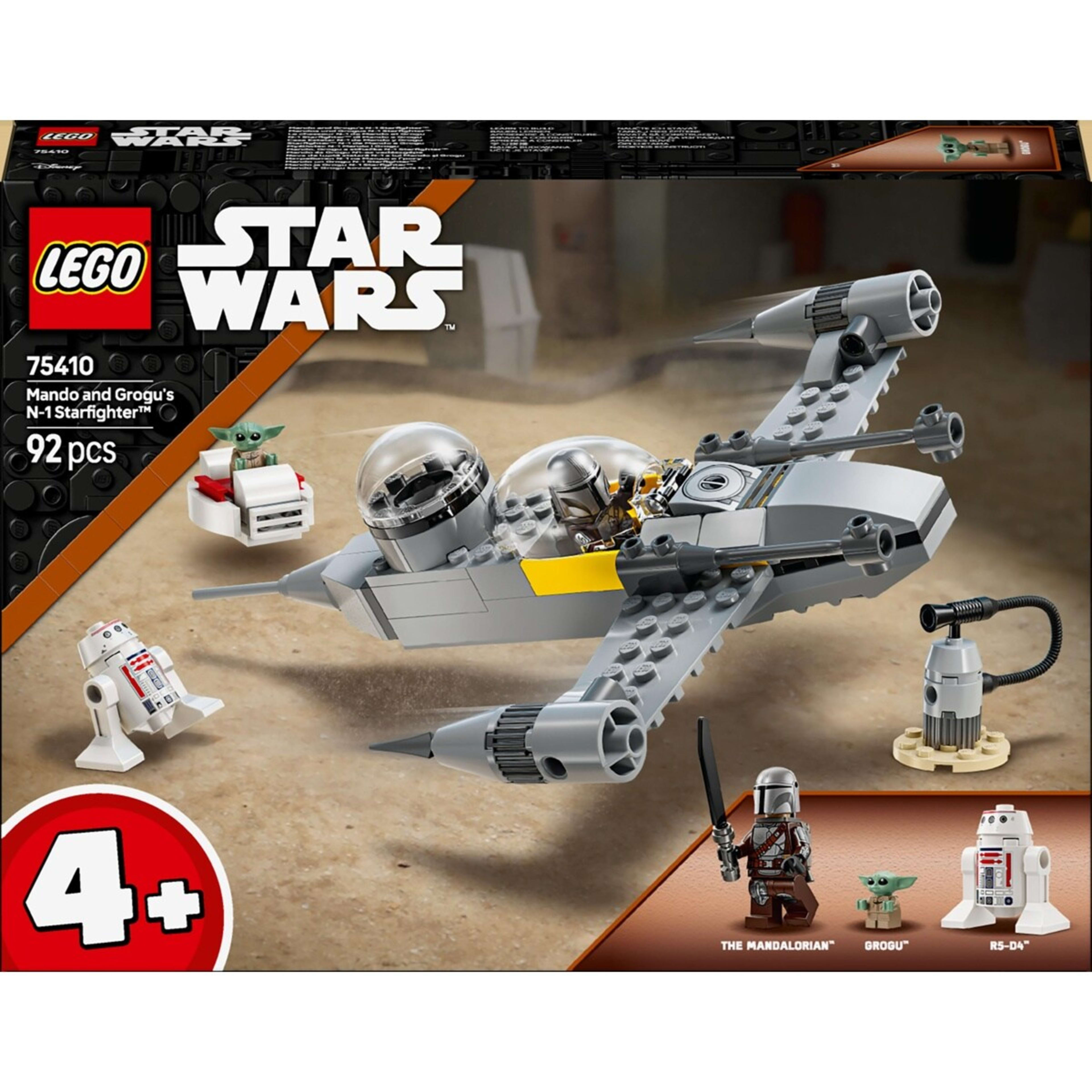 1 LEGO Star Wars Mando and Grogu's N-1 Starfighter 75410, 1 of 10