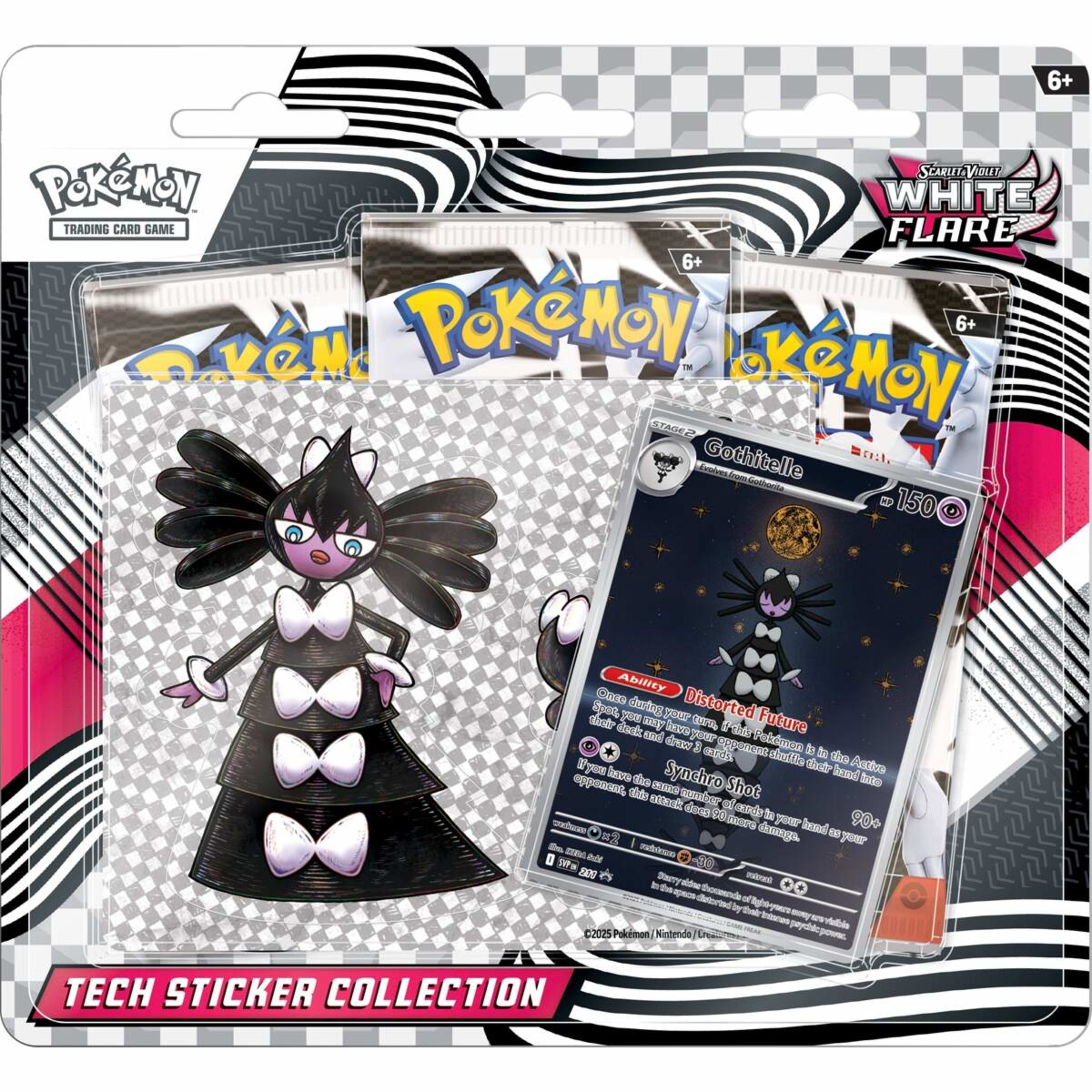 1 Pokemon Trading Card Game: Scarlet & Violet White Flare Tech Sticker Collection