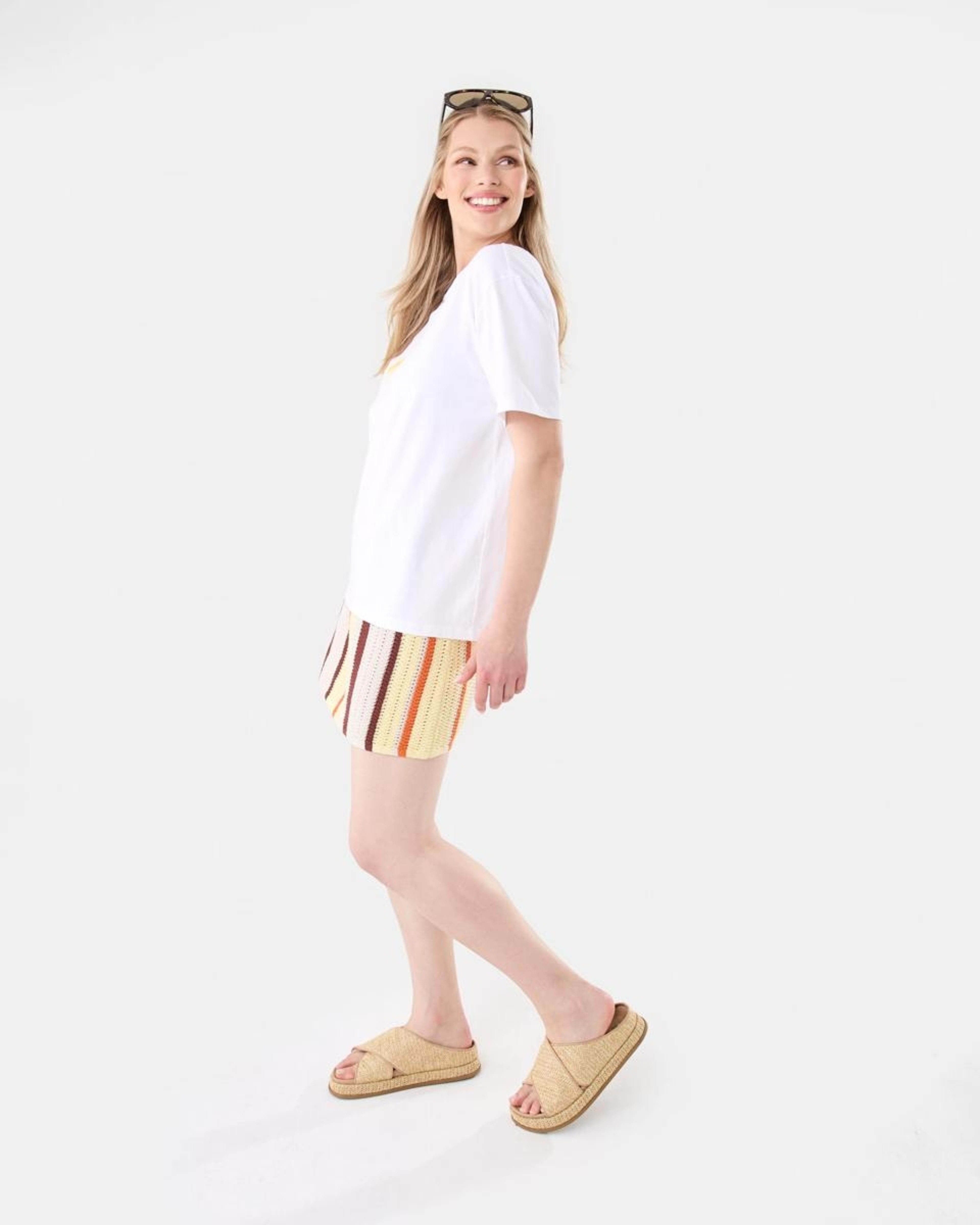 3 Crochet Mini Skirt Multi Strp, 3 of 7