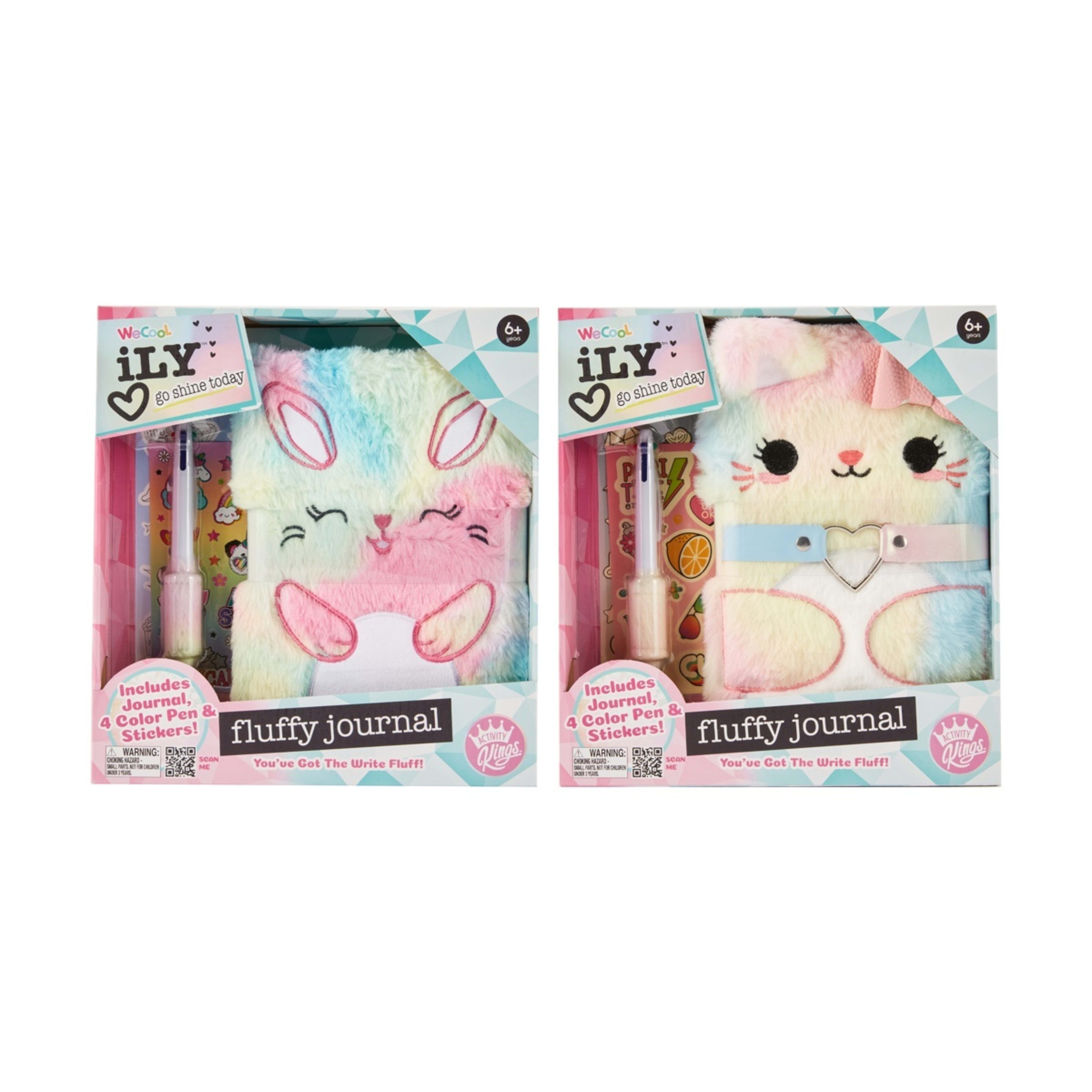 1 WeCool iLY Fluffy Journal Set - Assorted