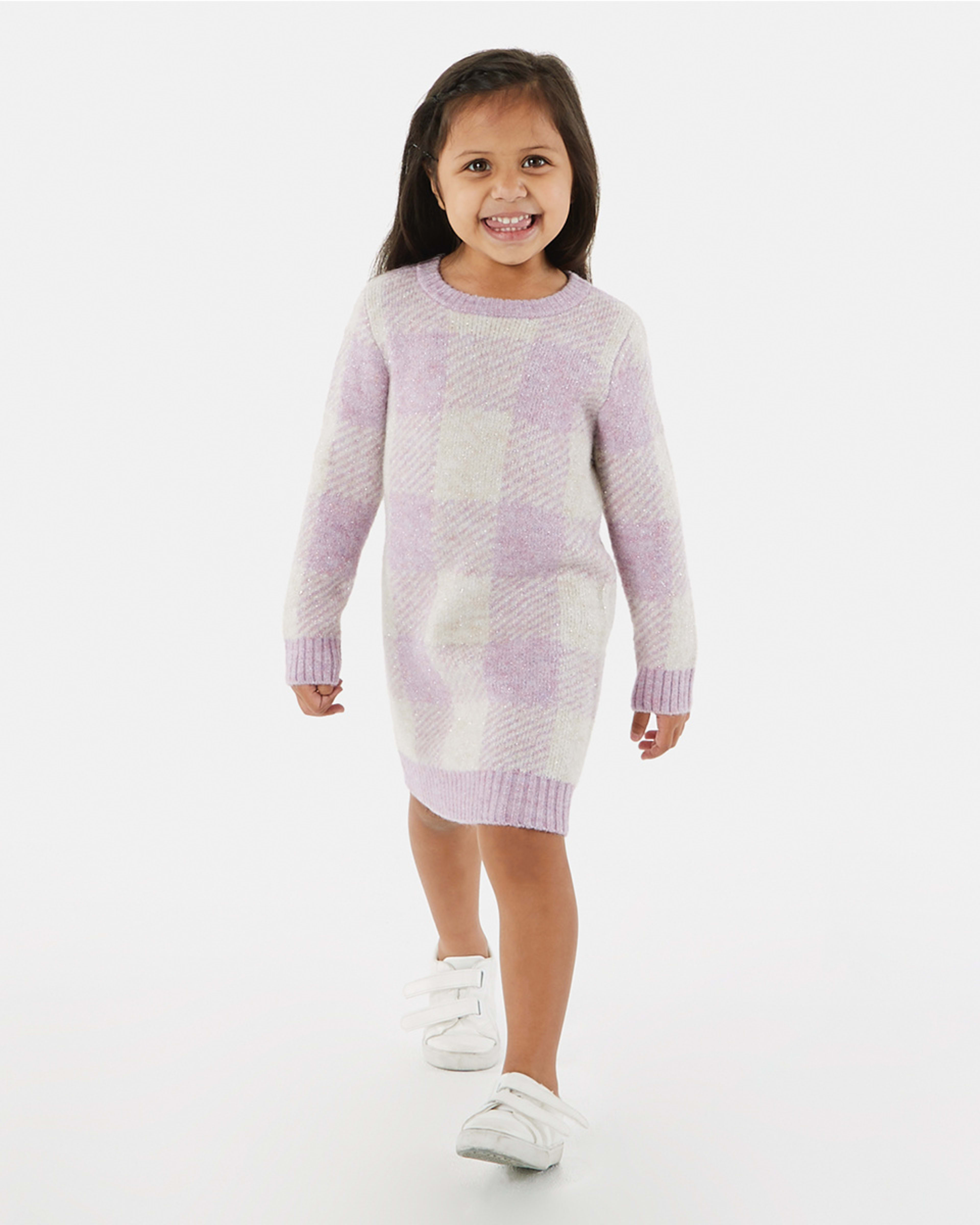 Check Knit Dress Kmart