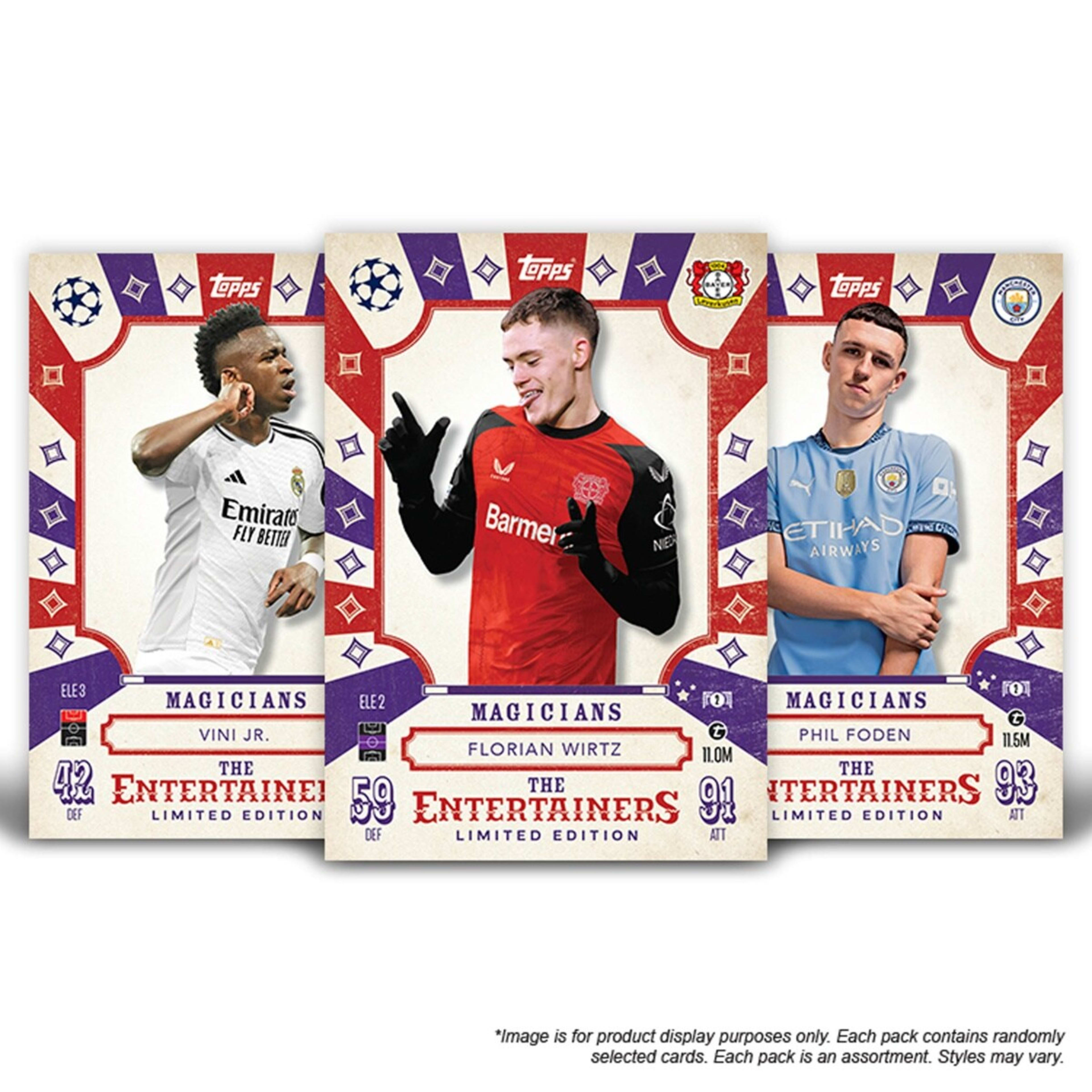 7 Topps Match Attax UEFA League Season 2024/2025 Booster Tin Set - Assorted, 7 of 10