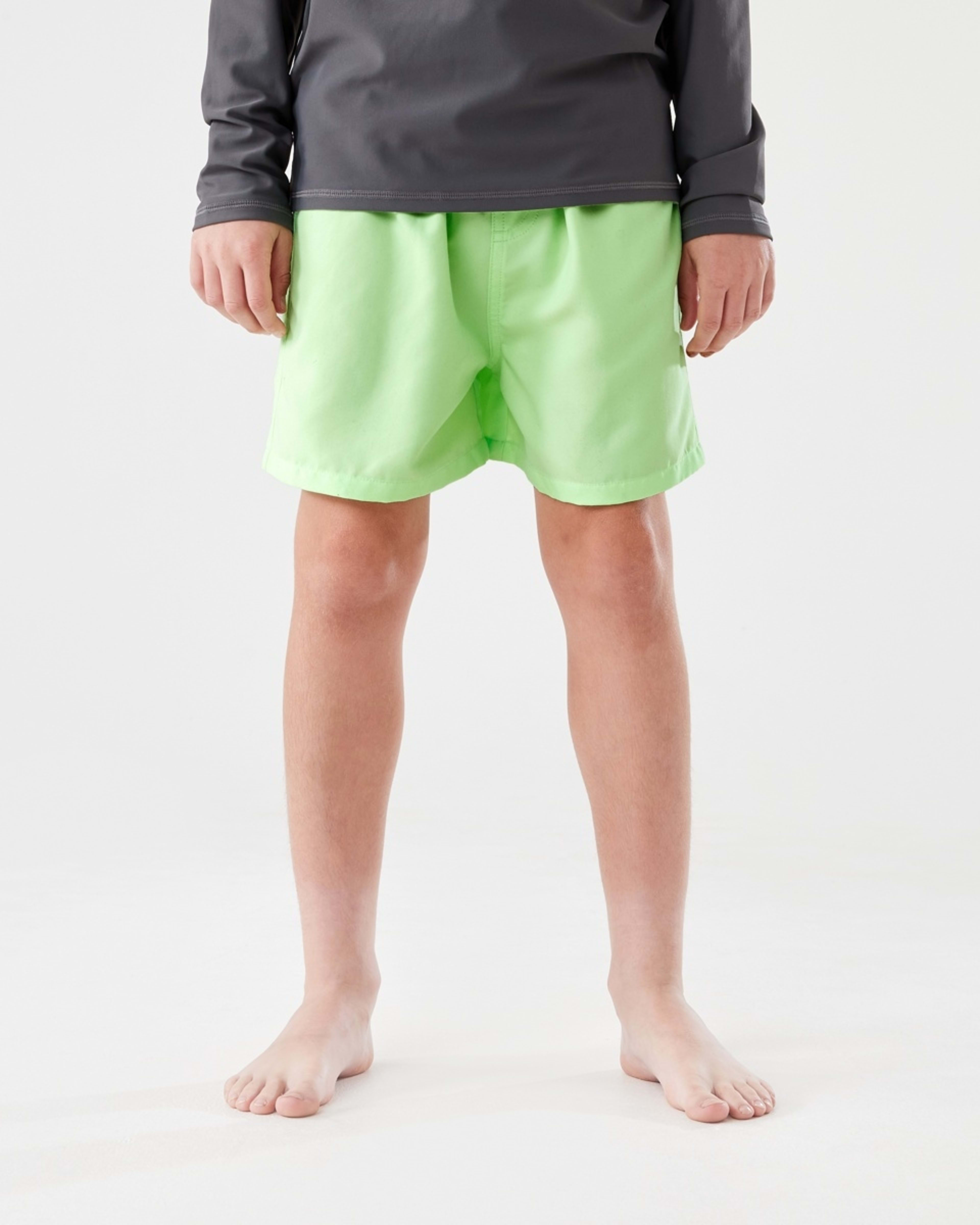 1 Basic Swim Shorts FLURO LIME, 1 of 5